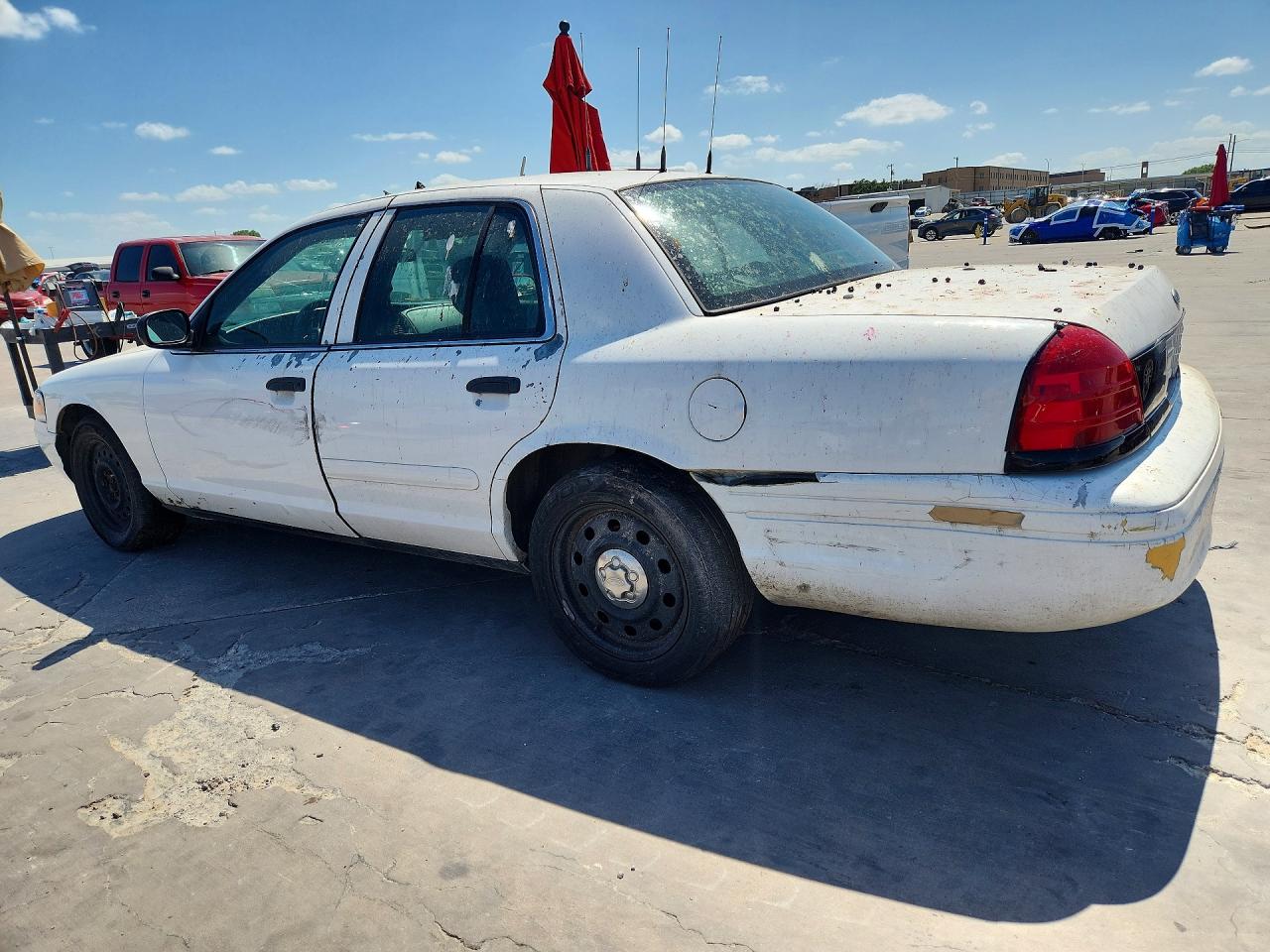 2008 Ford Crown Victoria Police Interceptor White vin: 2FAFP71V08X143056