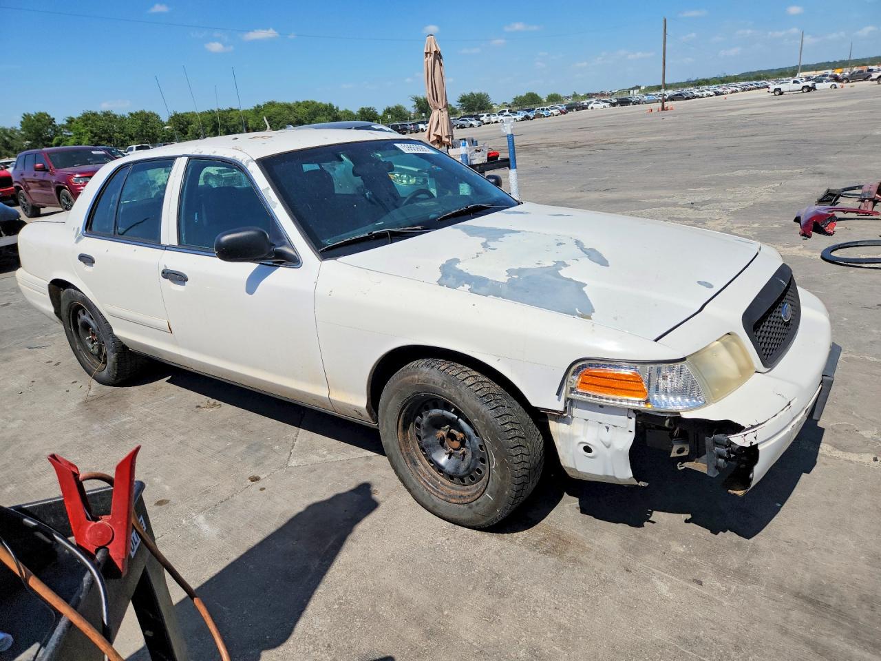 2008 Ford Crown Victoria Police Interceptor White vin: 2FAFP71V08X143056