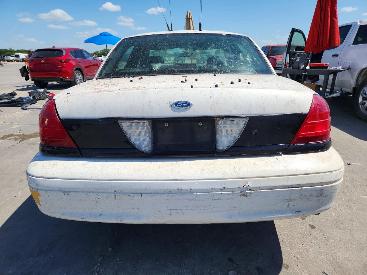 2008 Ford Crown Victoria Police Interceptor White vin: 2FAFP71V08X143056