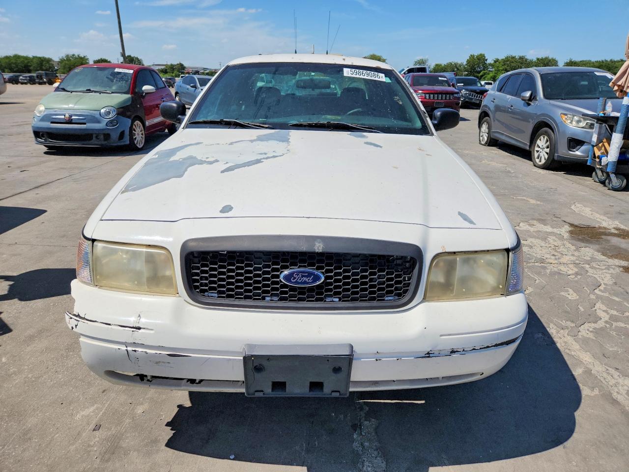 2008 Ford Crown Victoria Police Interceptor White vin: 2FAFP71V08X143056