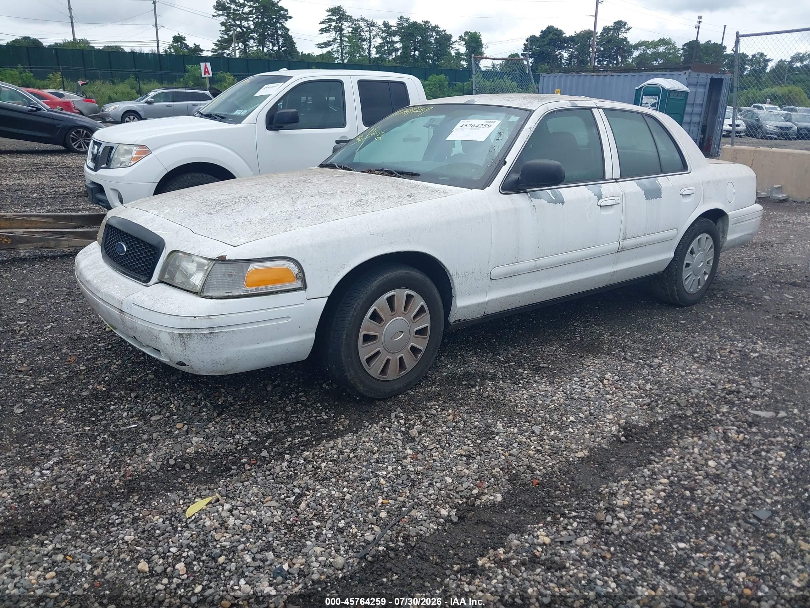 2008 Ford Crown Victoria Police Interceptor White vin: 2FAFP71V18X149755