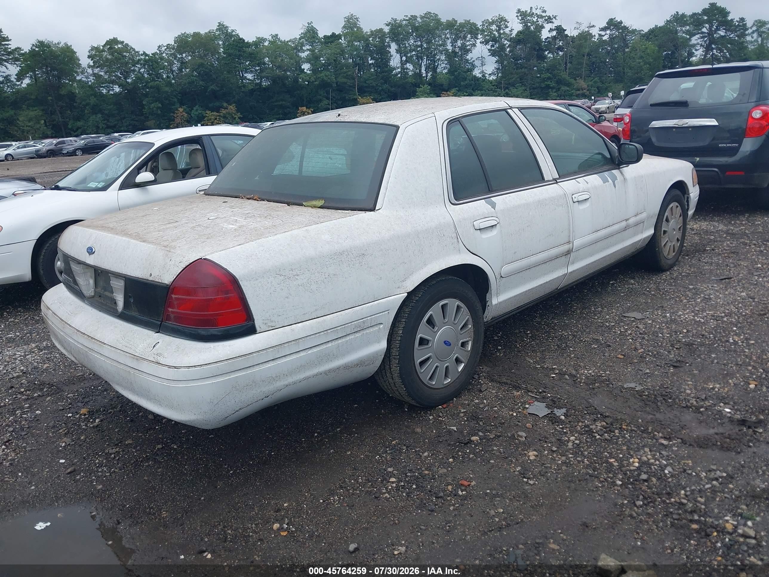 2008 Ford Crown Victoria Police Interceptor White vin: 2FAFP71V18X149755