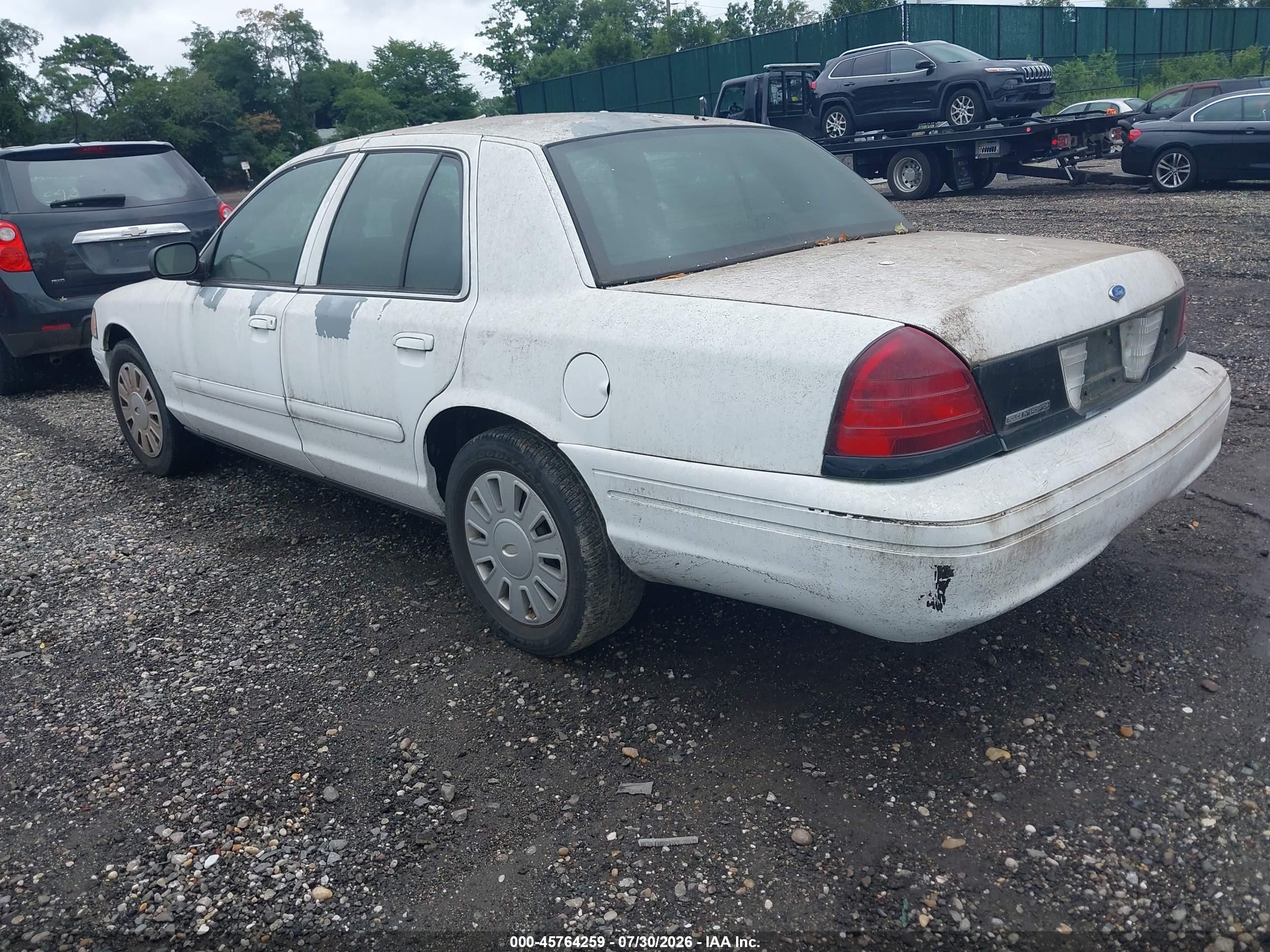 2008 Ford Crown Victoria Police Interceptor White vin: 2FAFP71V18X149755