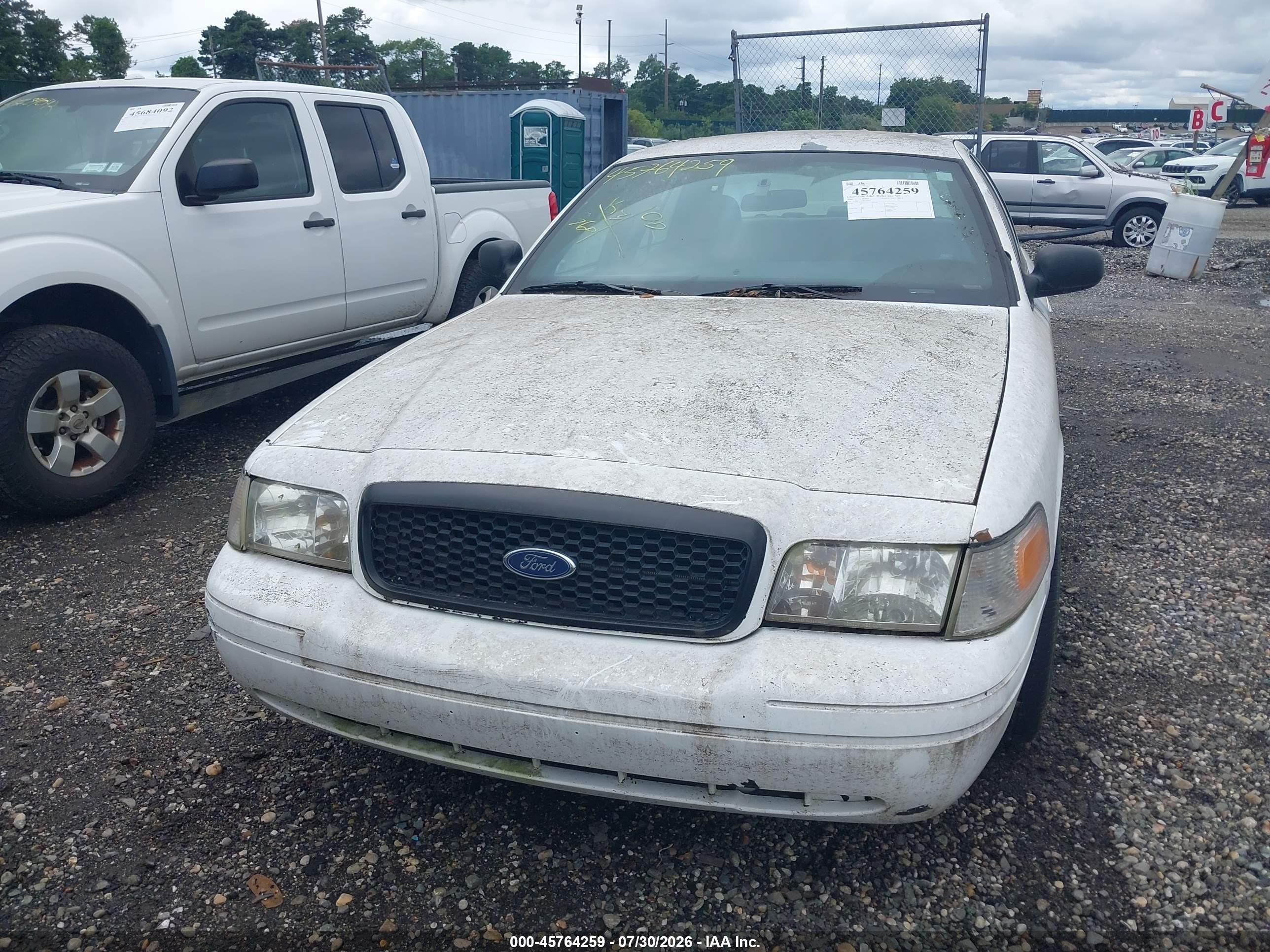 2008 Ford Crown Victoria Police Interceptor White vin: 2FAFP71V18X149755
