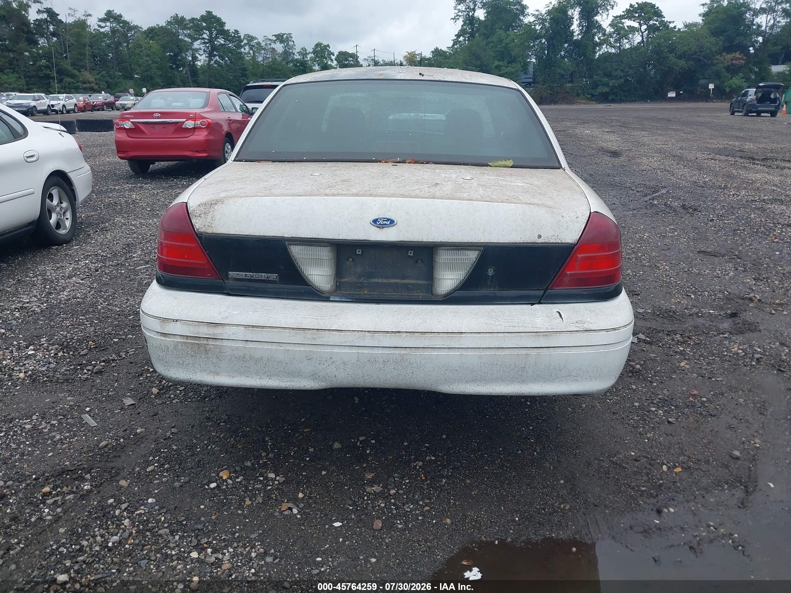 2008 Ford Crown Victoria Police Interceptor White vin: 2FAFP71V18X149755