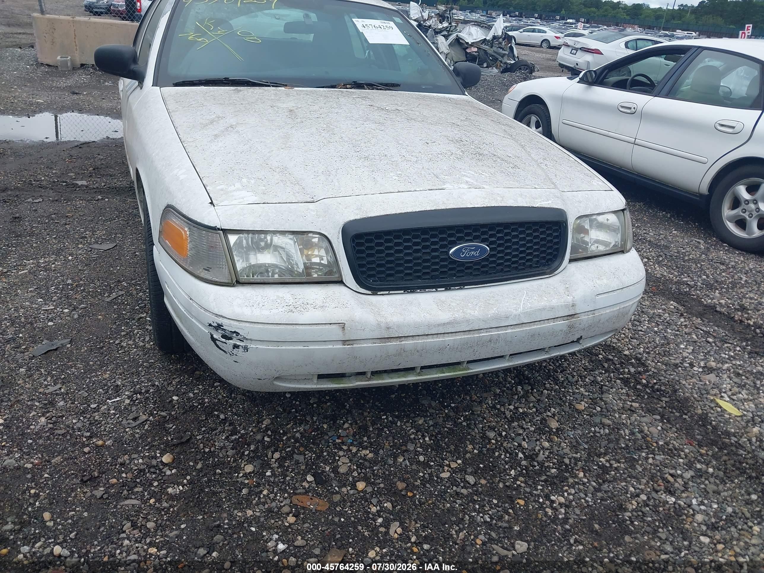 2008 Ford Crown Victoria Police Interceptor White vin: 2FAFP71V18X149755