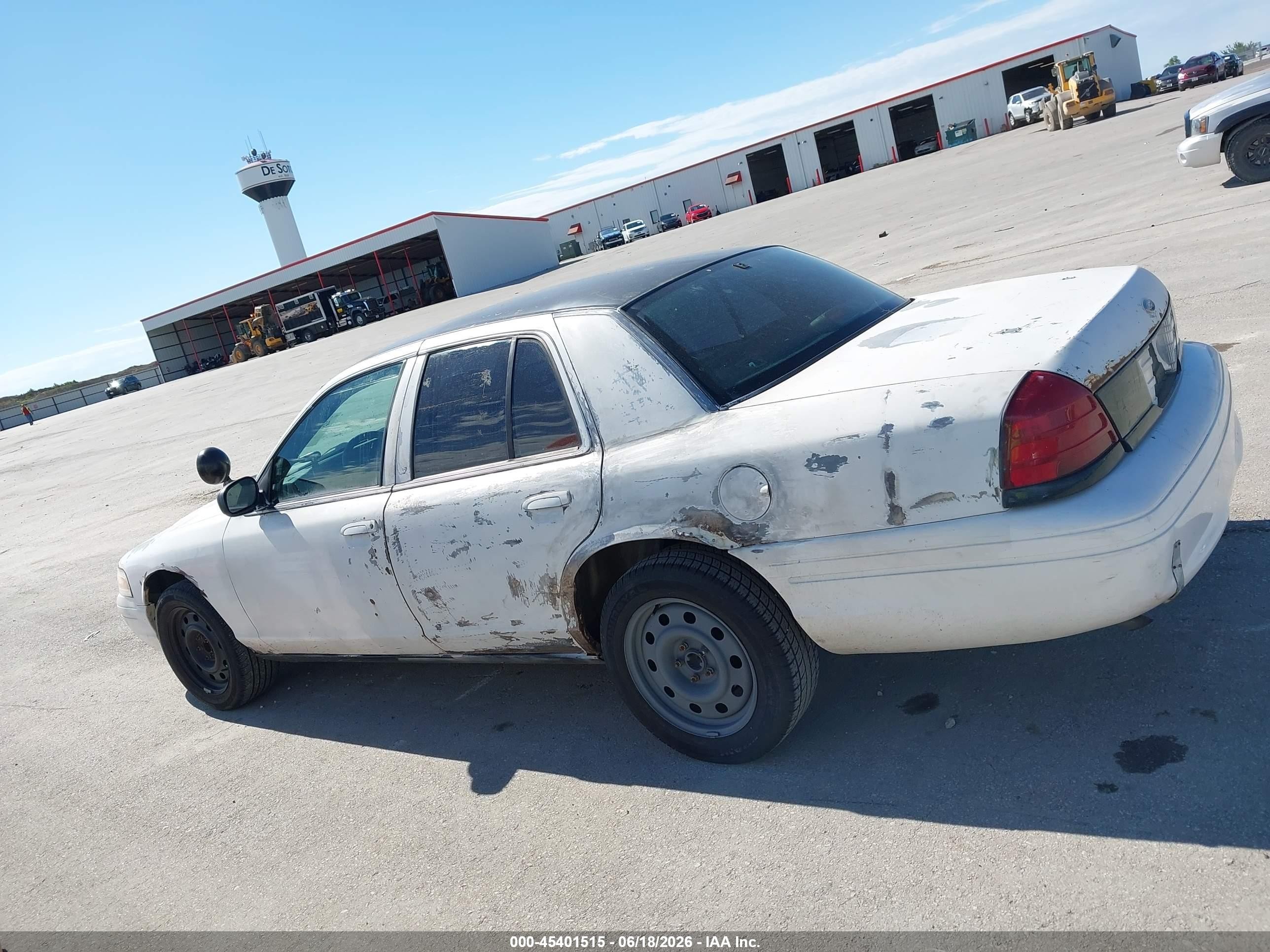 2008 Ford Crown Victoria Police/police Interceptor White vin: 2FAFP71V28X101102