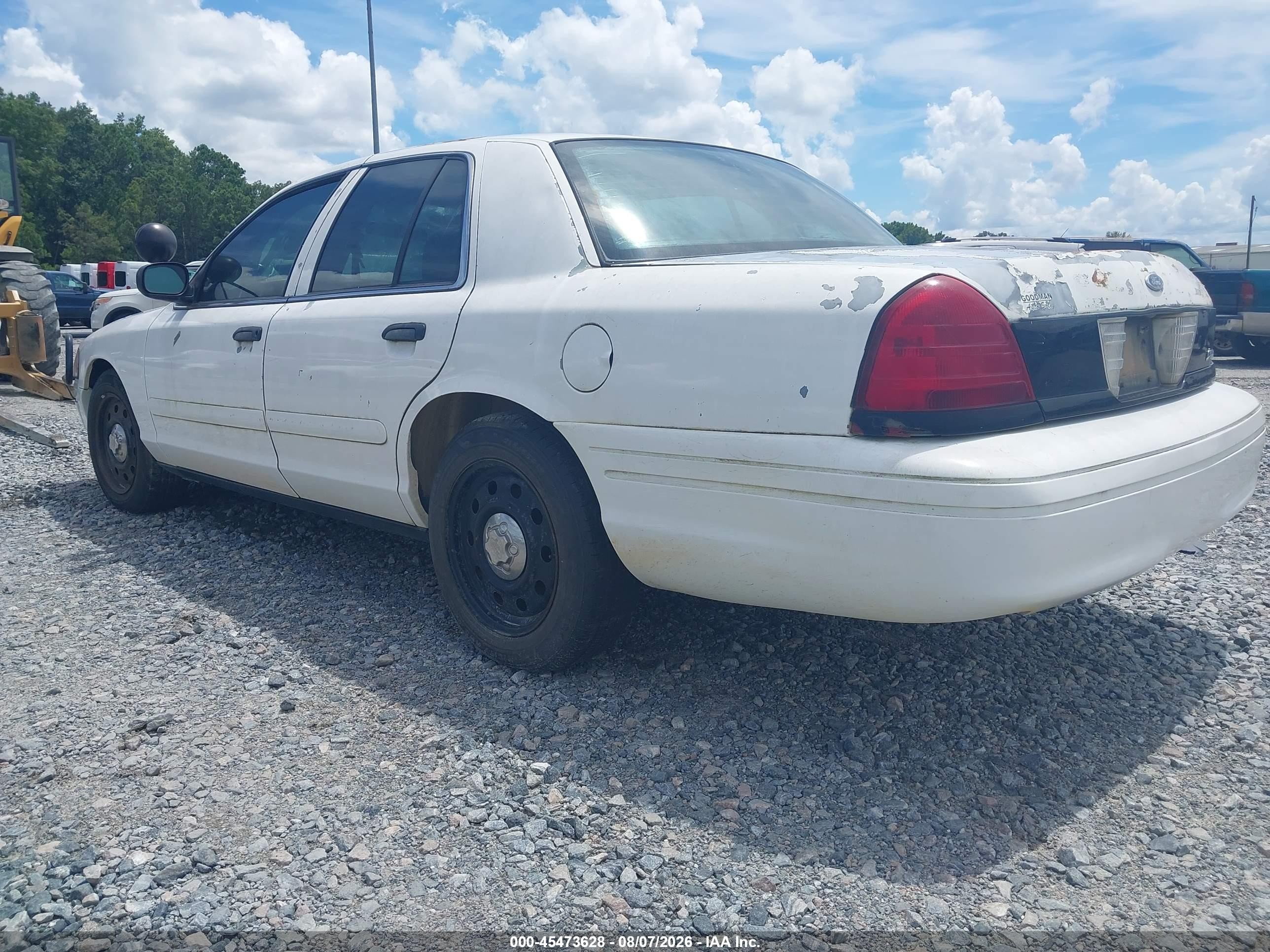 2008 Ford Crown Victoria Police/police Interceptor White vin: 2FAFP71V28X128493