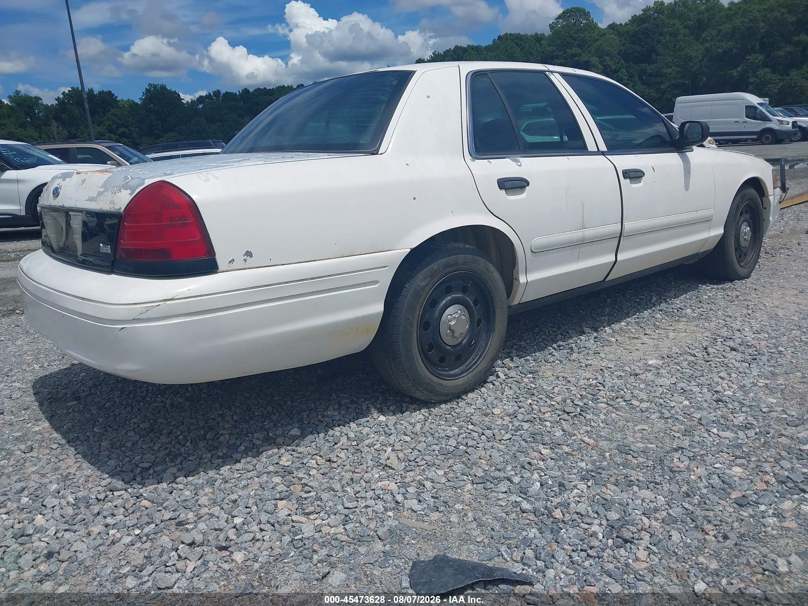 2008 Ford Crown Victoria Police/police Interceptor White vin: 2FAFP71V28X128493