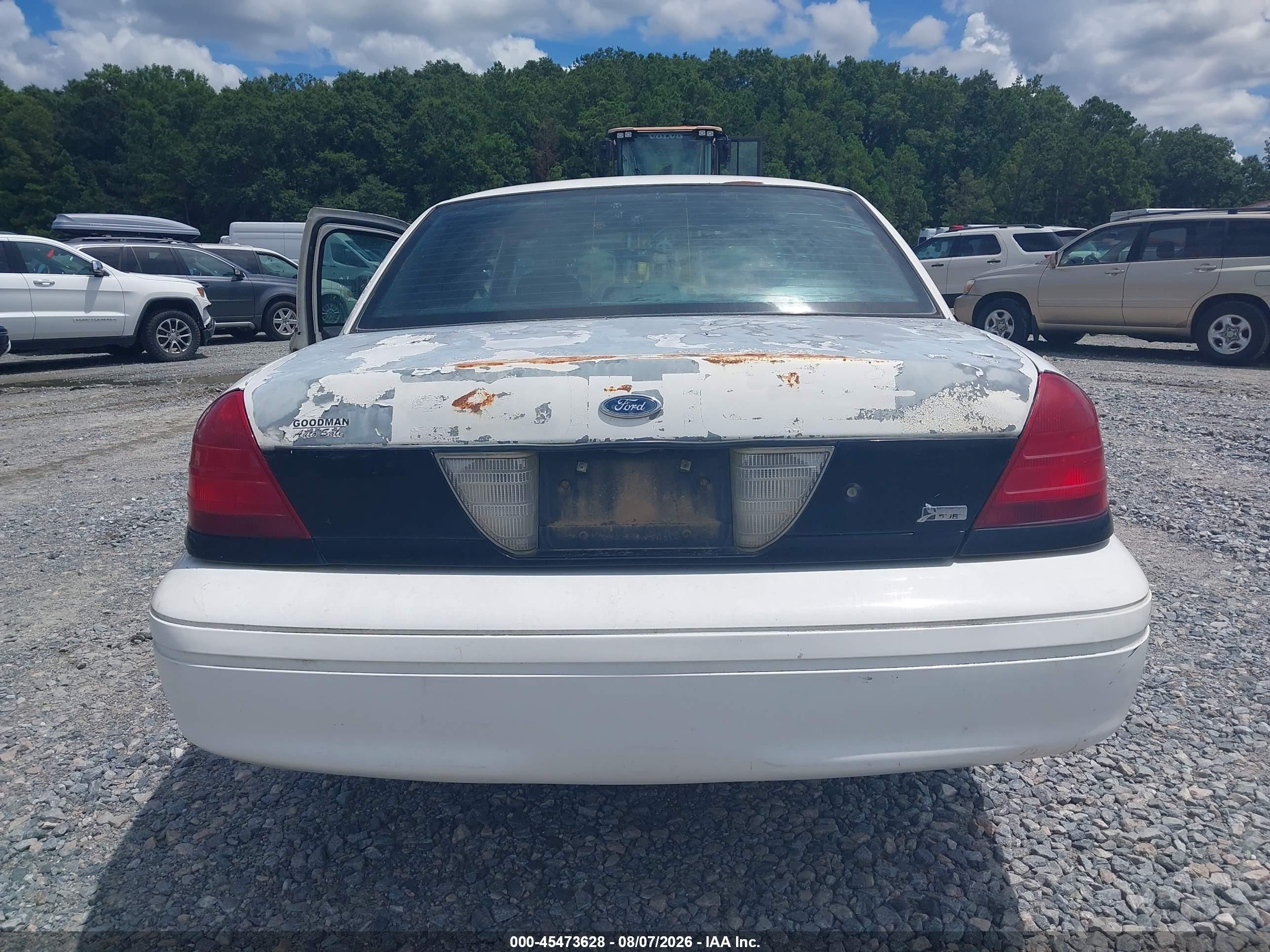 2008 Ford Crown Victoria Police/police Interceptor White vin: 2FAFP71V28X128493