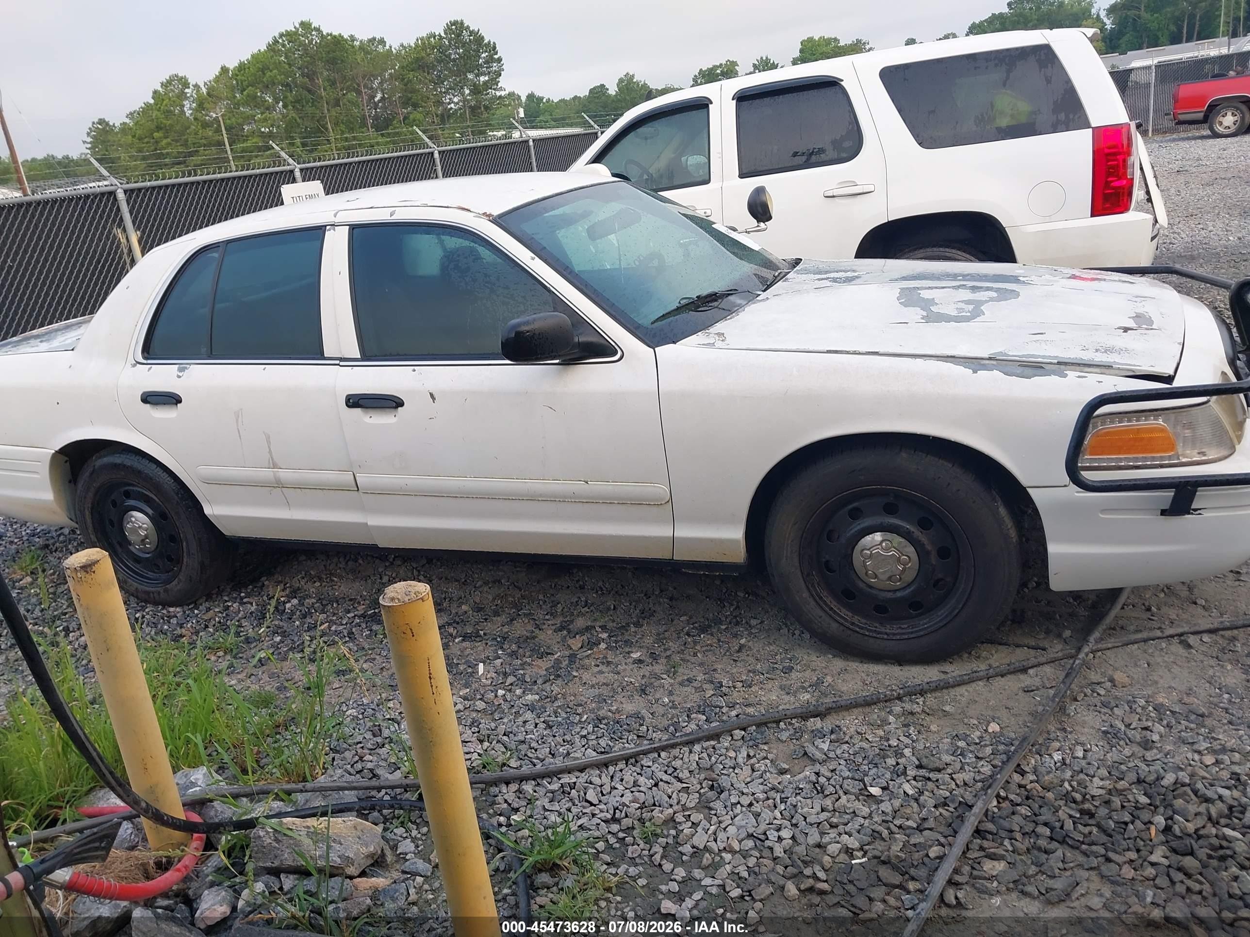 2008 Ford Crown Victoria Police/police Interceptor White vin: 2FAFP71V28X128493
