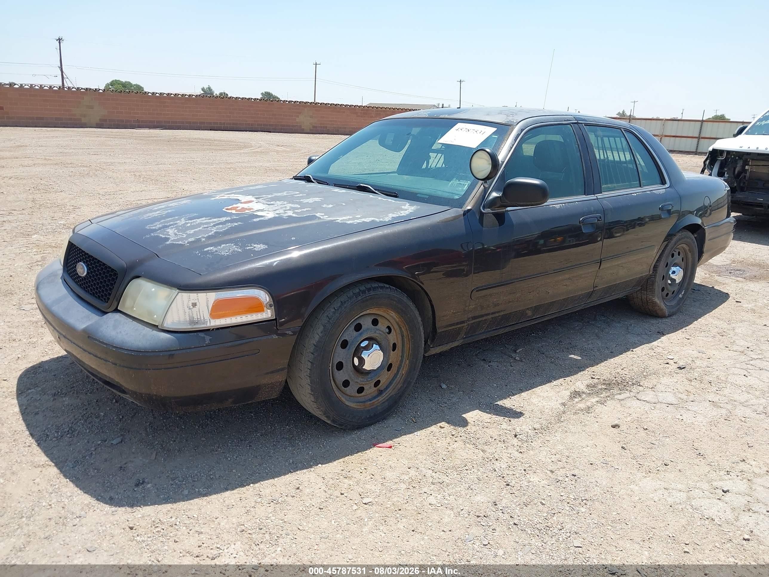 2008 Ford Crown Victoria Police/police Interceptor Black vin: 2FAFP71V38X151362