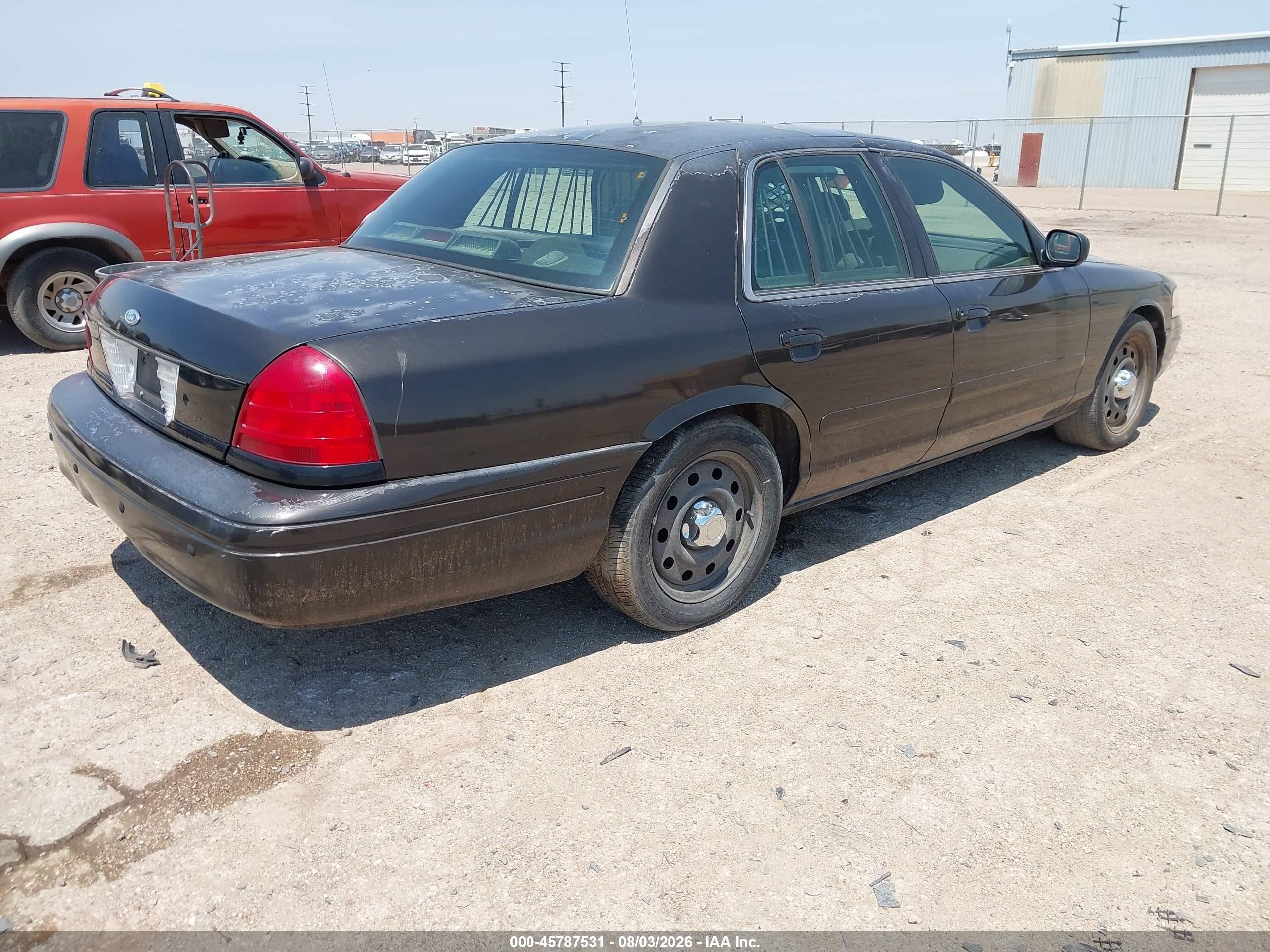 2008 Ford Crown Victoria Police/police Interceptor Black vin: 2FAFP71V38X151362