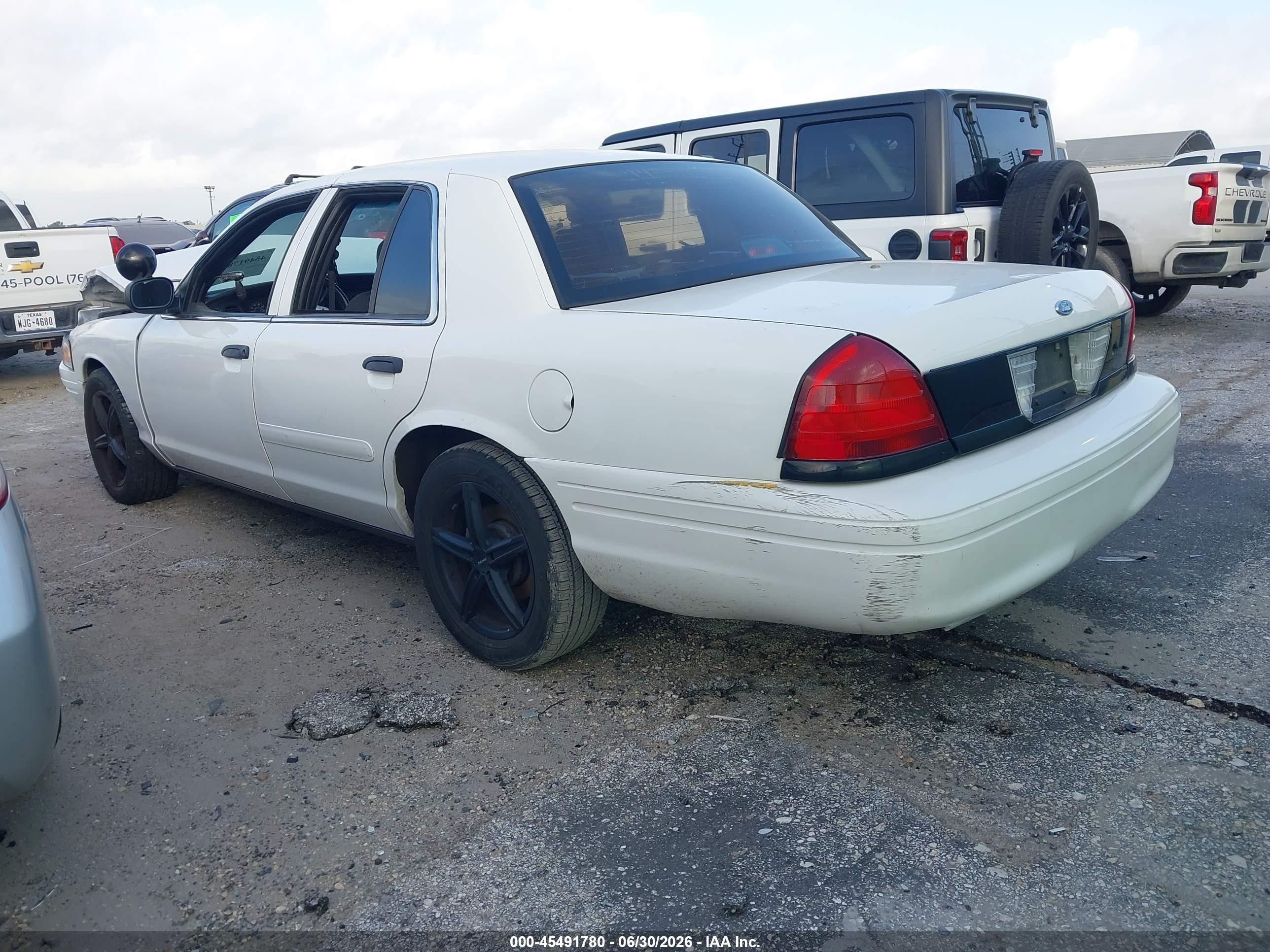 2008 Ford Crown Victoria Police/police Interceptor White vin: 2FAFP71V68X137438