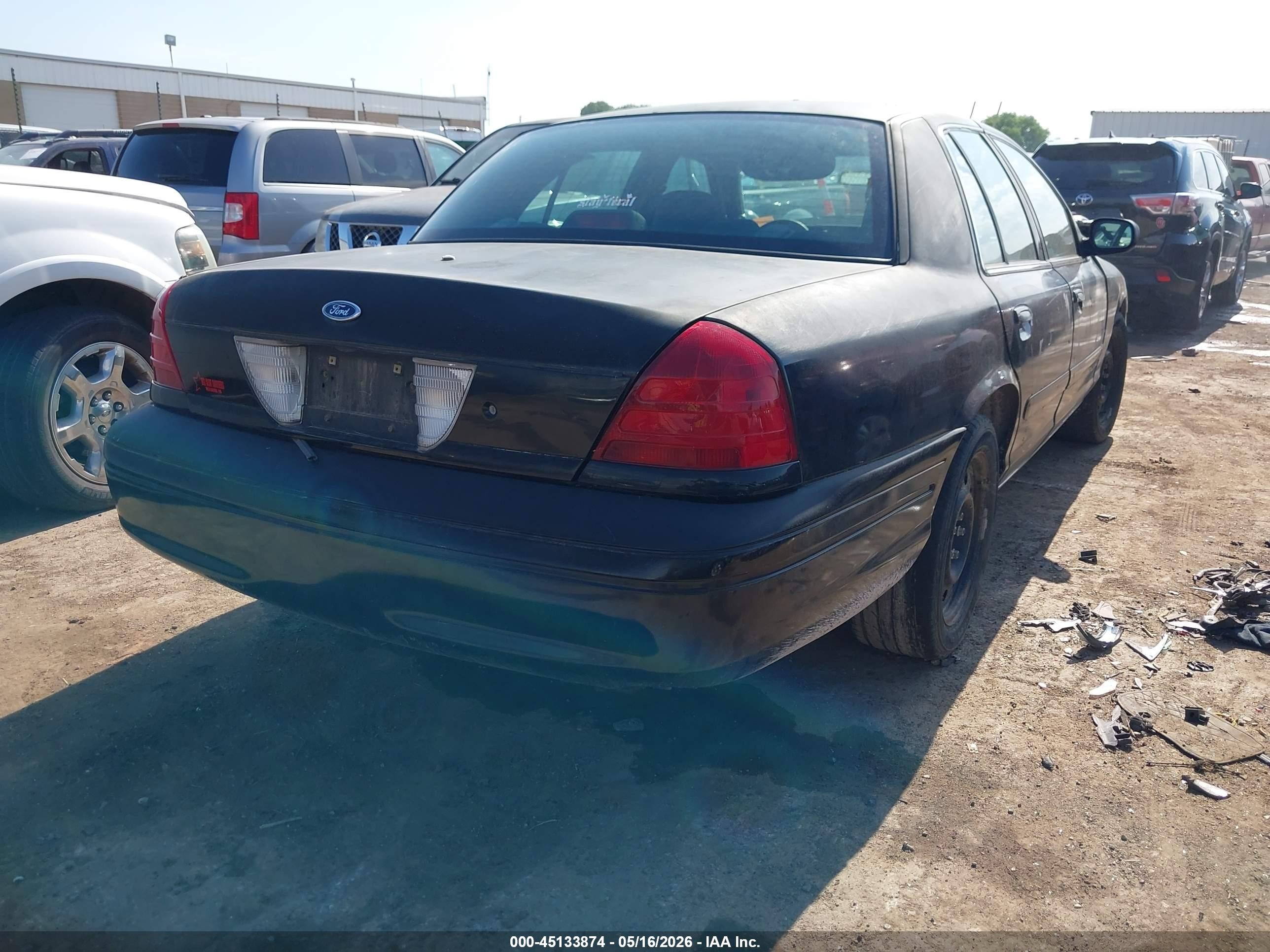 2008 Ford Crown Victoria Police/police Interceptor Black vin: 2FAFP71V88X139000