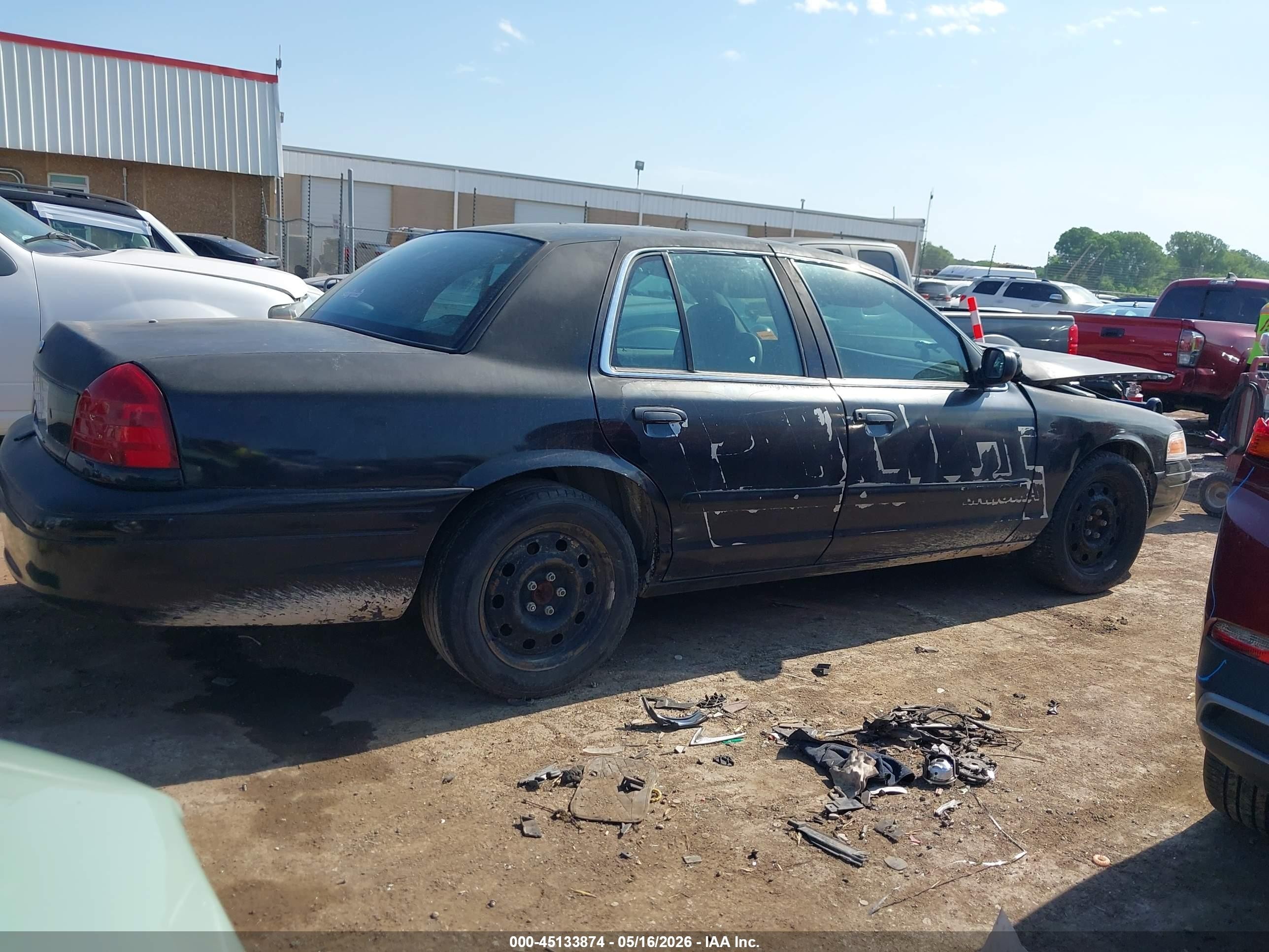 2008 Ford Crown Victoria Police/police Interceptor Black vin: 2FAFP71V88X139000