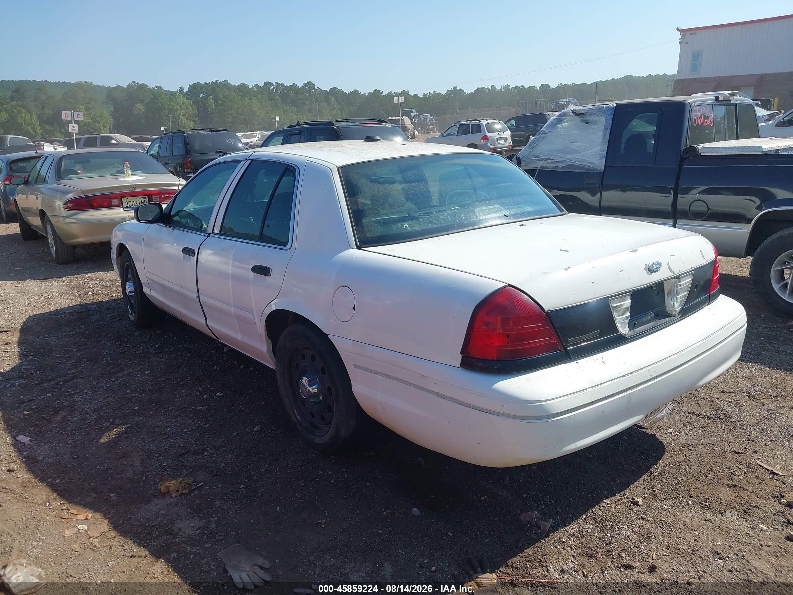 2008 Ford Crown Victoria Police/police Interceptor White vin: 2FAFP71V98X149972