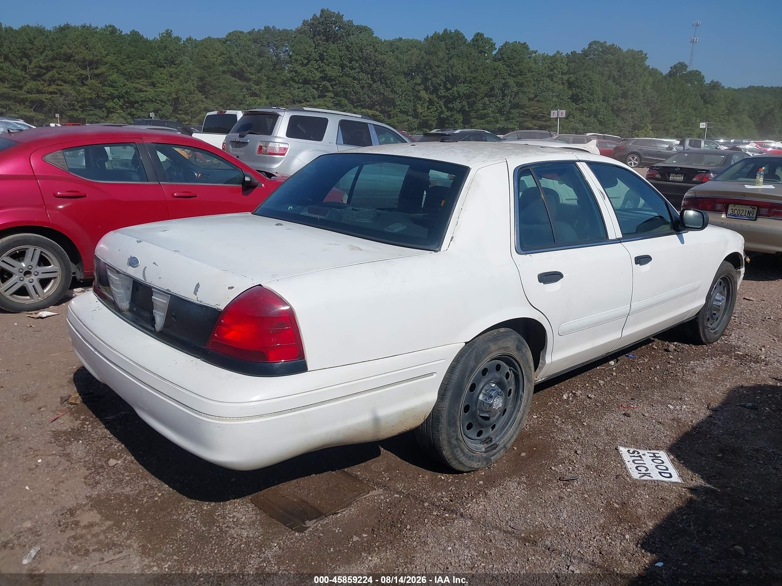 2008 Ford Crown Victoria Police/police Interceptor White vin: 2FAFP71V98X149972