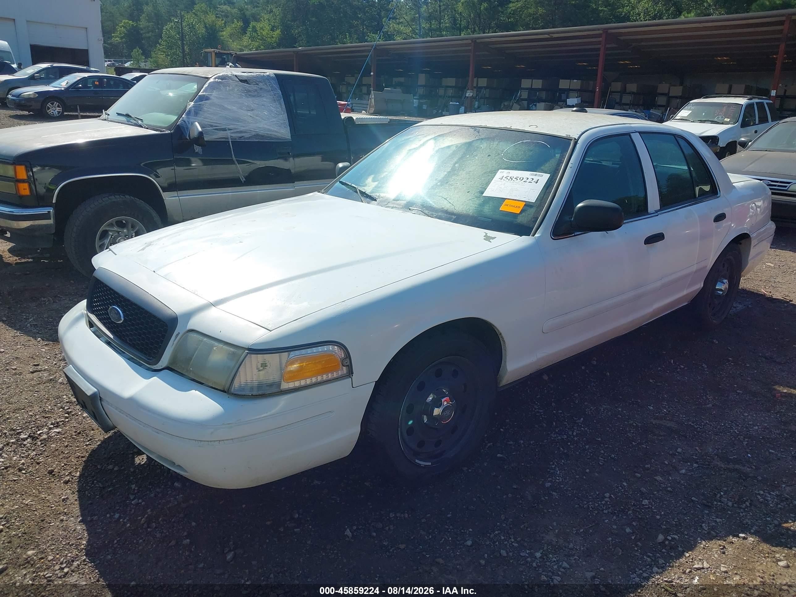 2008 Ford Crown Victoria Police/police Interceptor White vin: 2FAFP71V98X149972