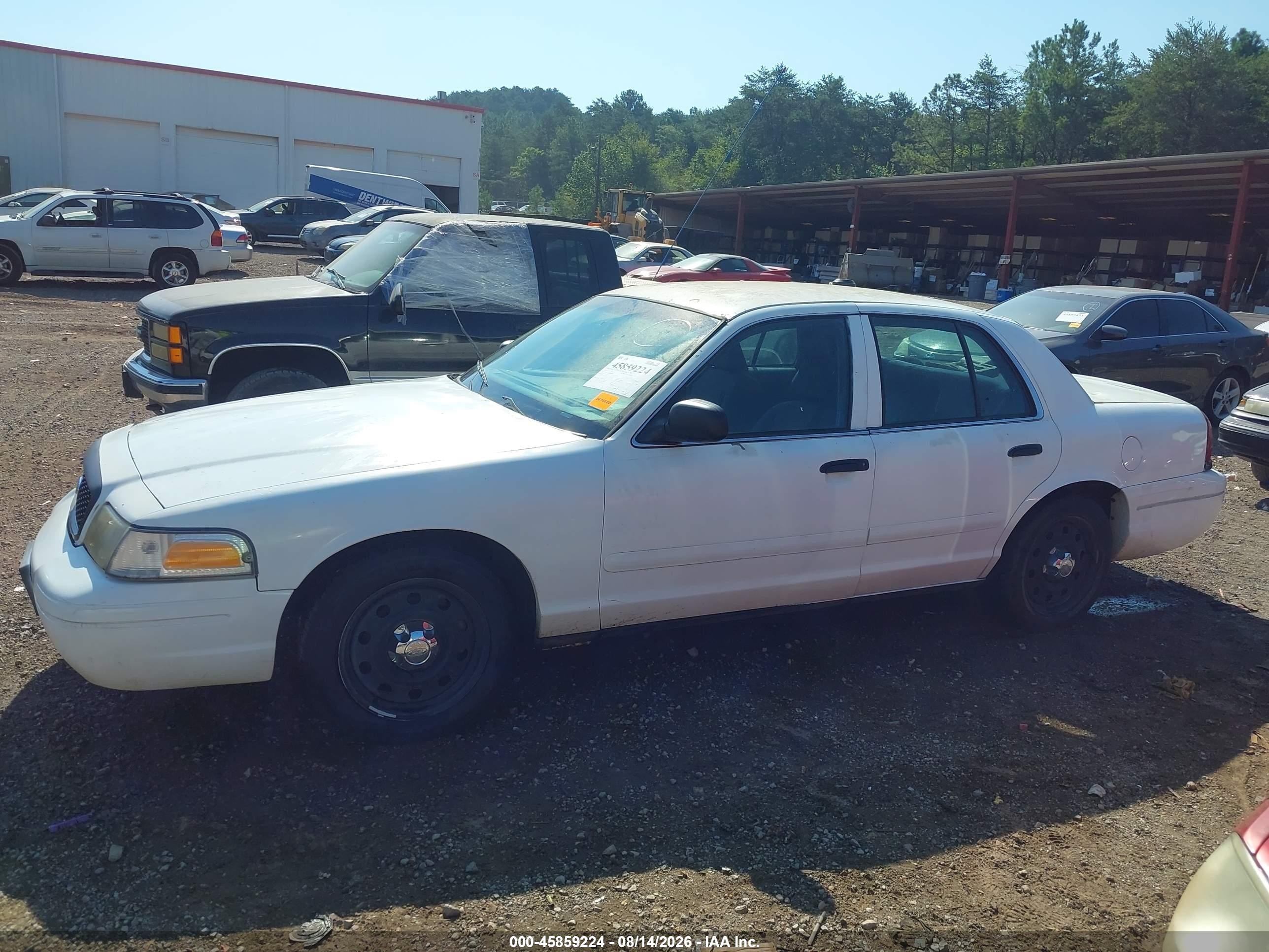 2008 Ford Crown Victoria Police/police Interceptor White vin: 2FAFP71V98X149972