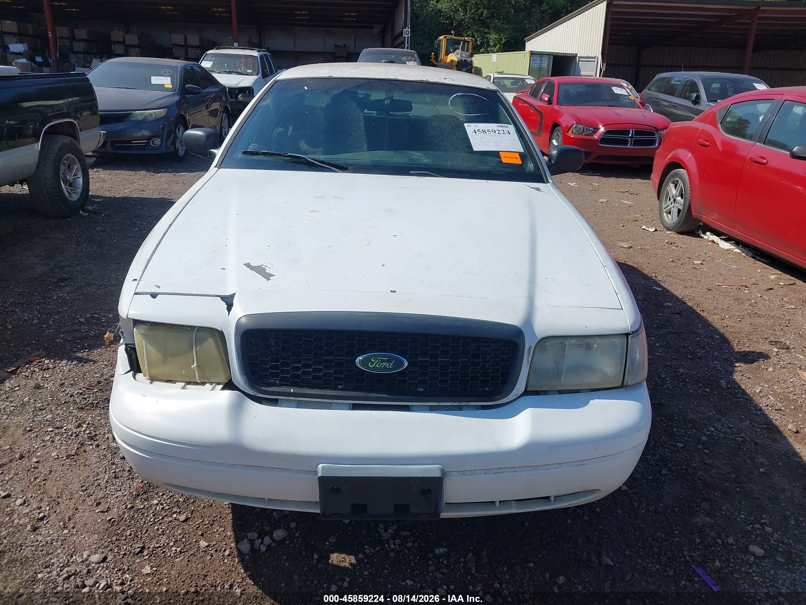 2008 Ford Crown Victoria Police/police Interceptor White vin: 2FAFP71V98X149972