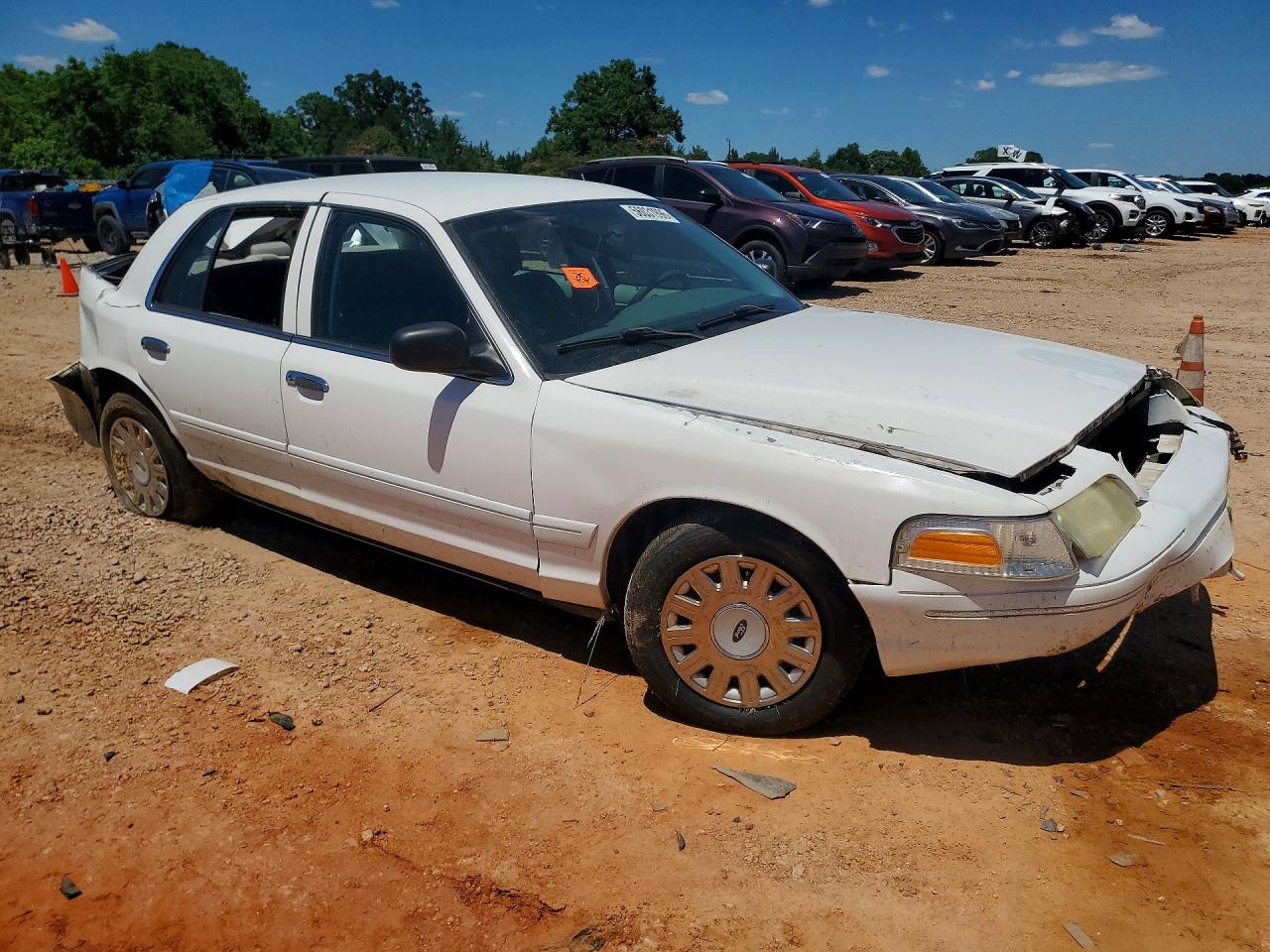 2005 Ford Crown Victoria Police Interceptor Белый vin: 2FAFP71W25X158405