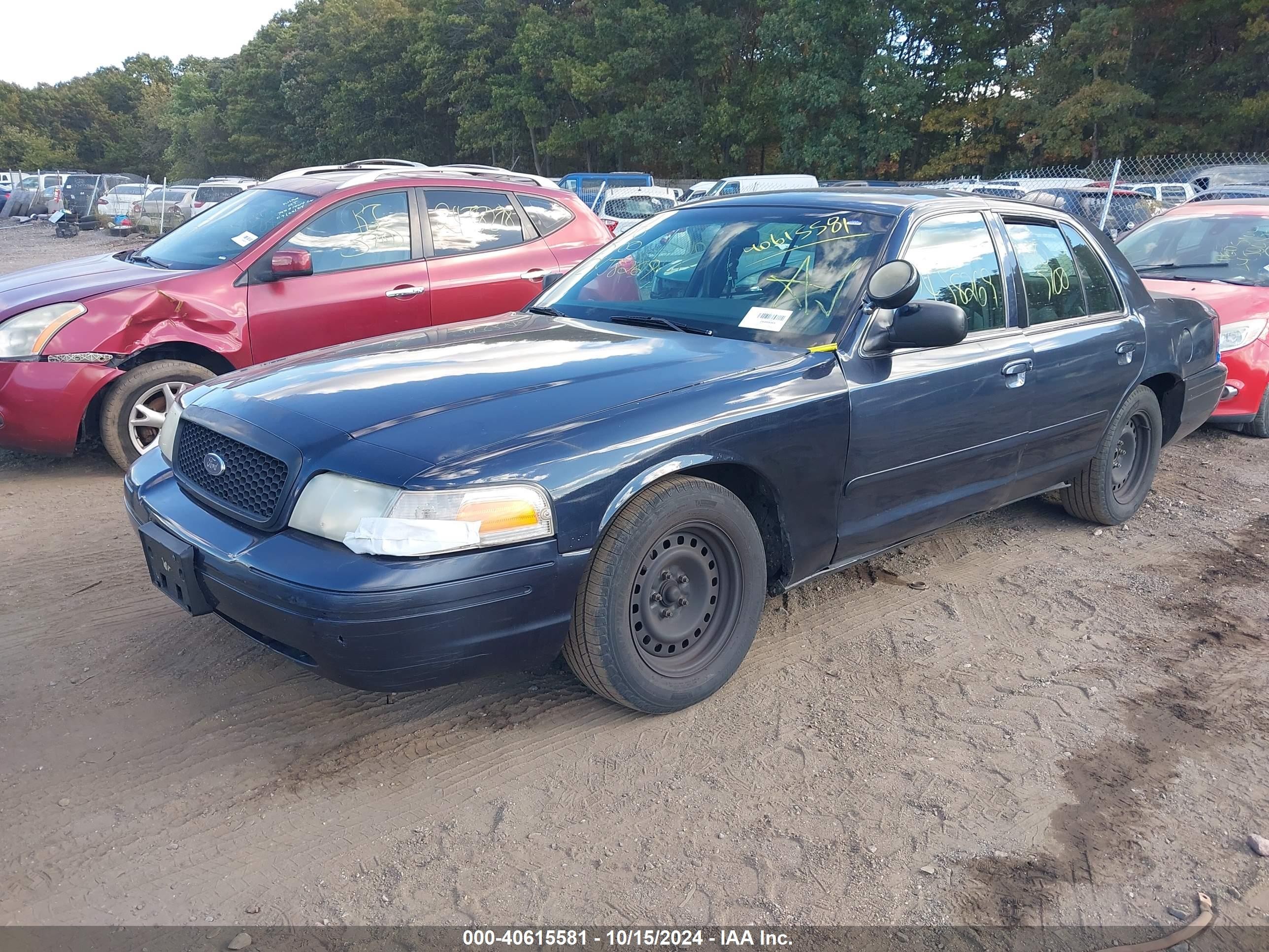 2002 Ford Crown Victoria Natural Gas Vehicle/police/police Street Appearance Black vin: 2FAFP71W42X116426