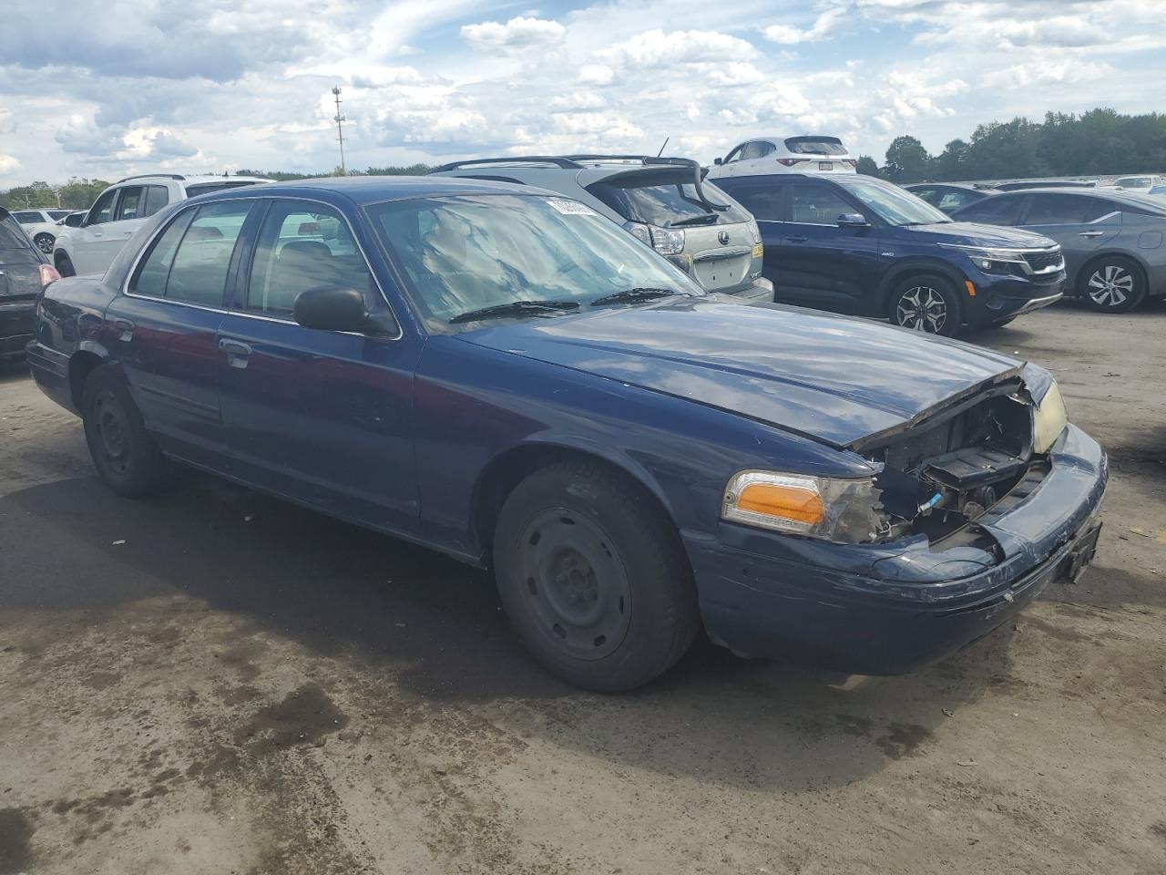 2003 Ford Crown Victoria Police Interceptor Blue vin: 2FAFP71W43X196943
