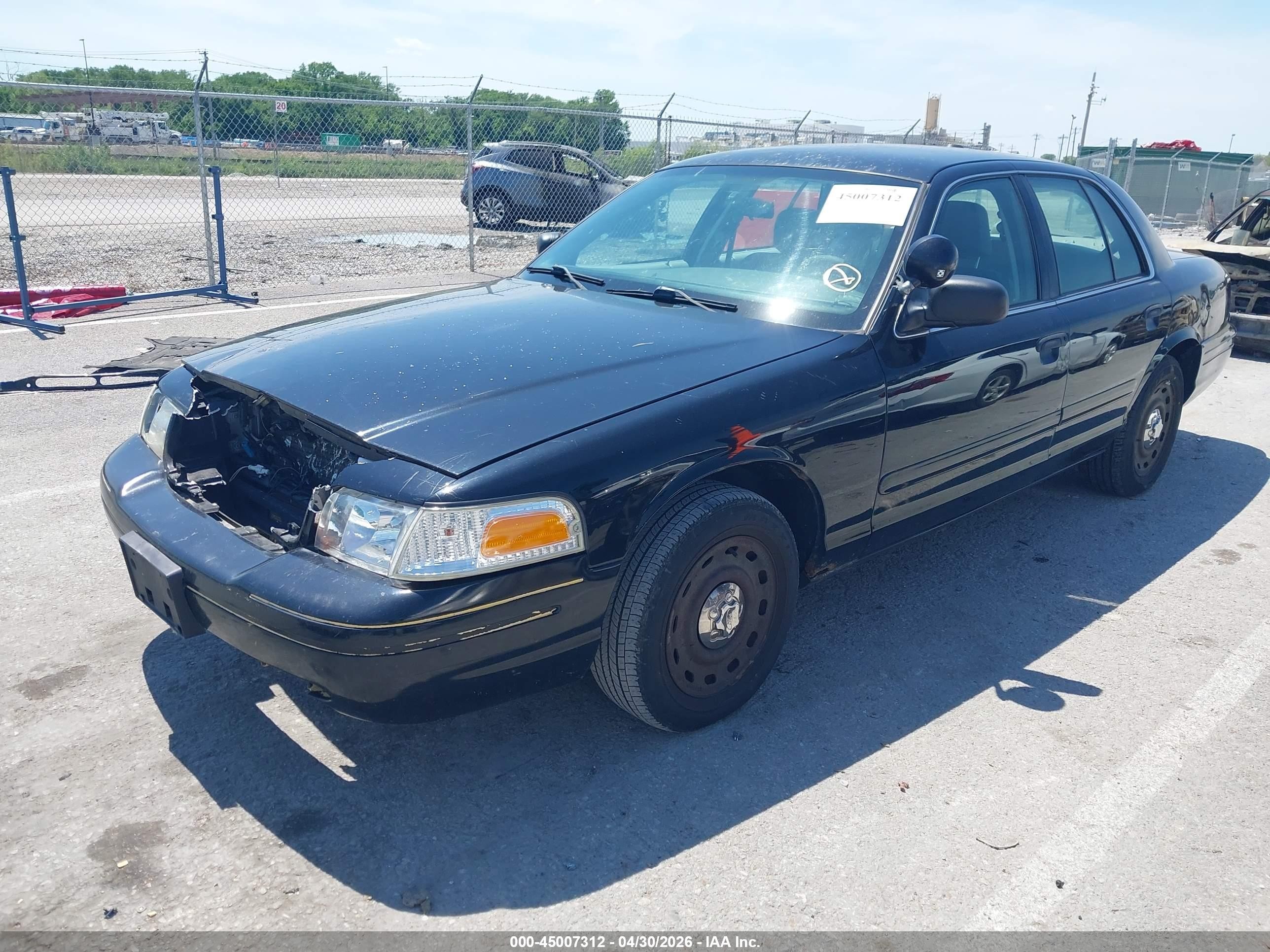 2005 Ford Crown Victoria Police Black vin: 2FAFP71W45X115538