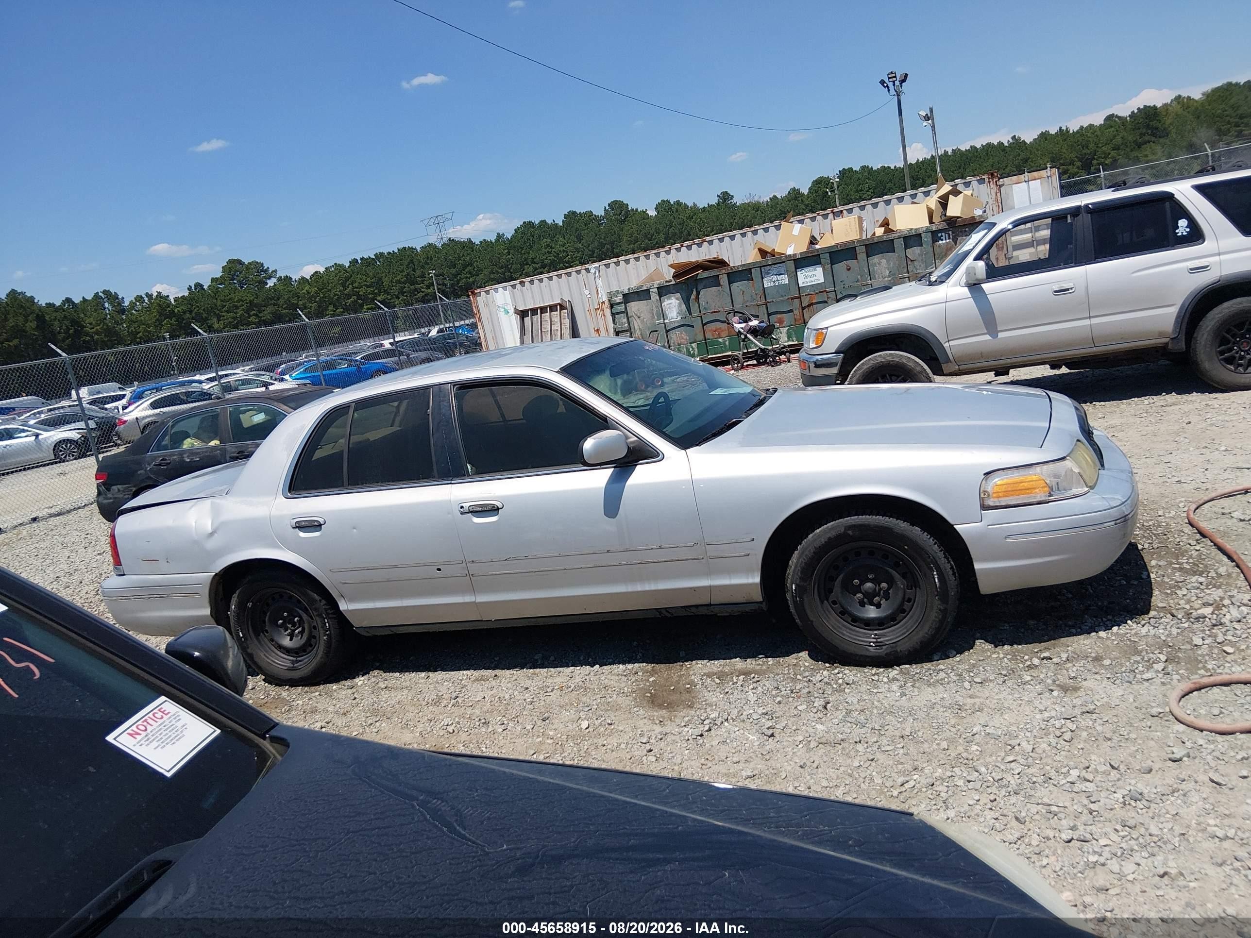 1999 Ford Crown Victoria Police Interceptor Gray vin: 2FAFP71W4XX134903