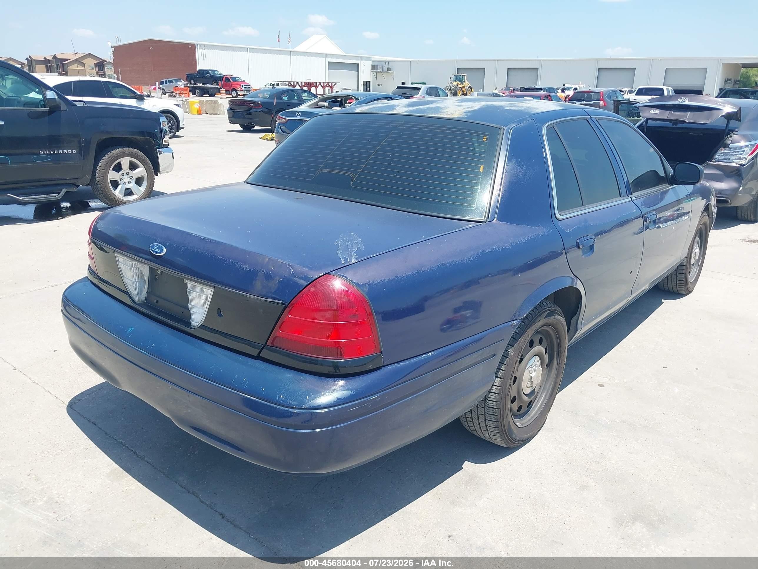 2007 Ford Crown Victoria Police/police Interceptor Blue vin: 2FAFP71W57X102655
