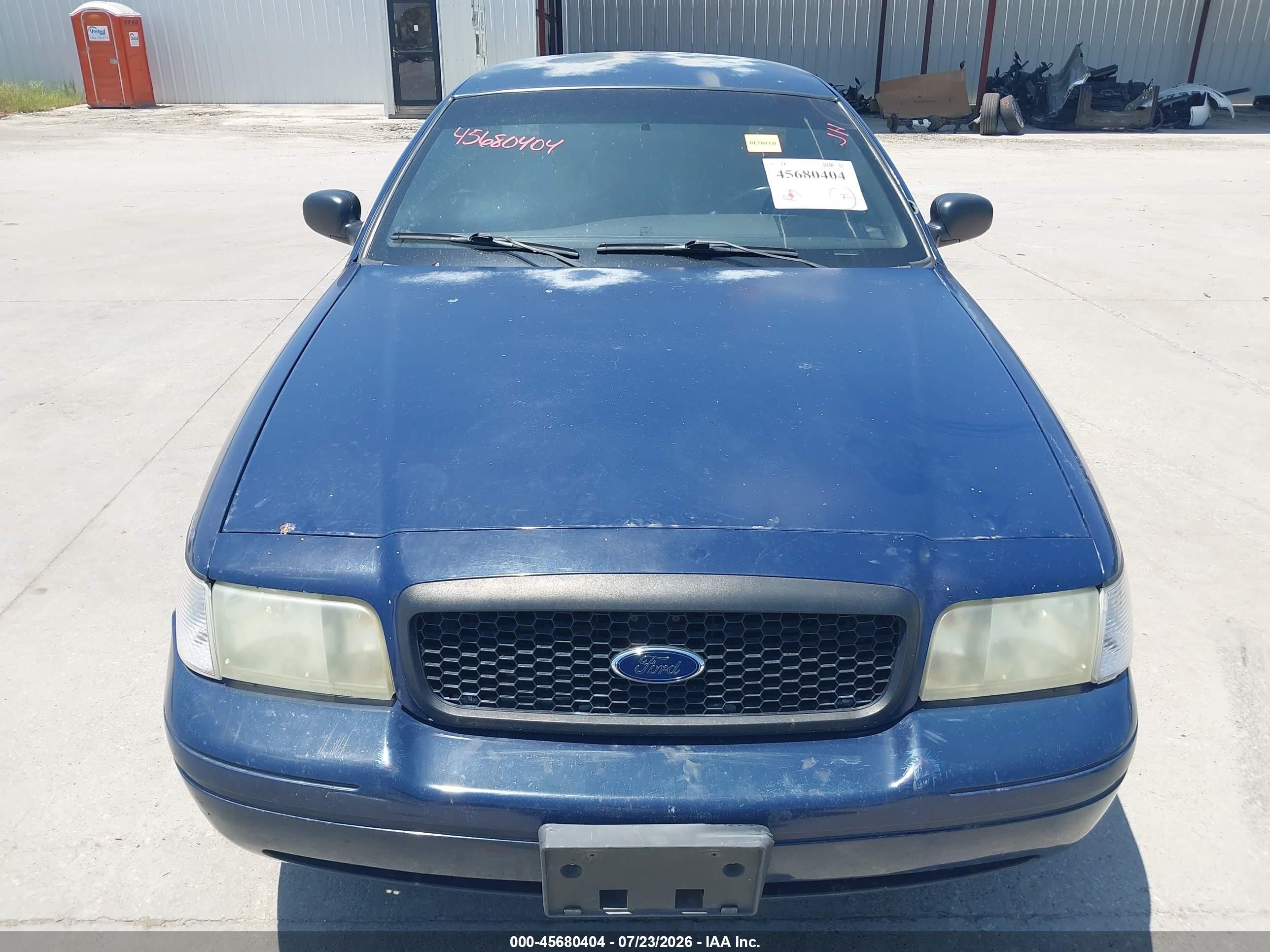 2007 Ford Crown Victoria Police/police Interceptor Blue vin: 2FAFP71W57X102655