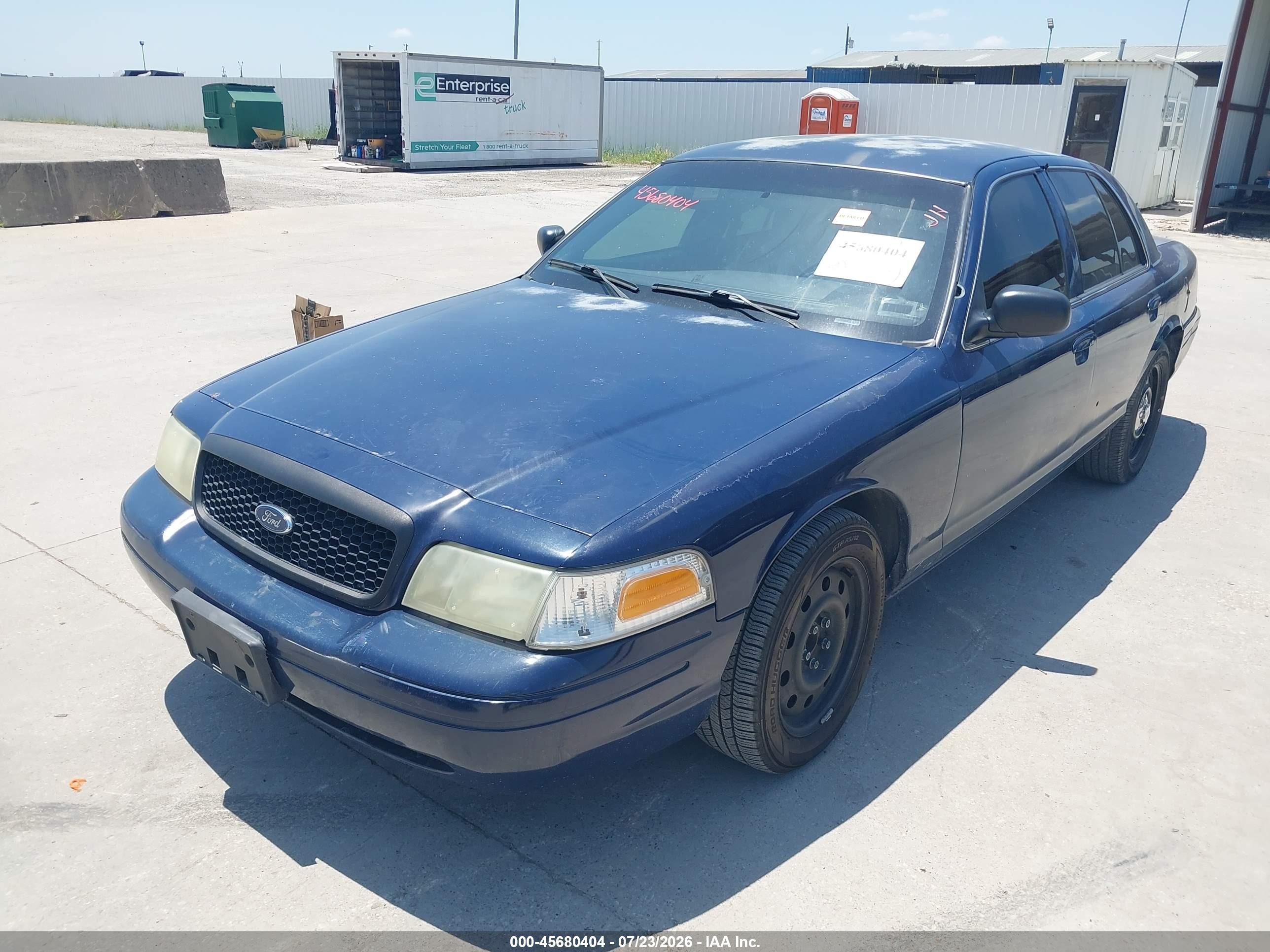 2007 Ford Crown Victoria Police/police Interceptor Blue vin: 2FAFP71W57X102655