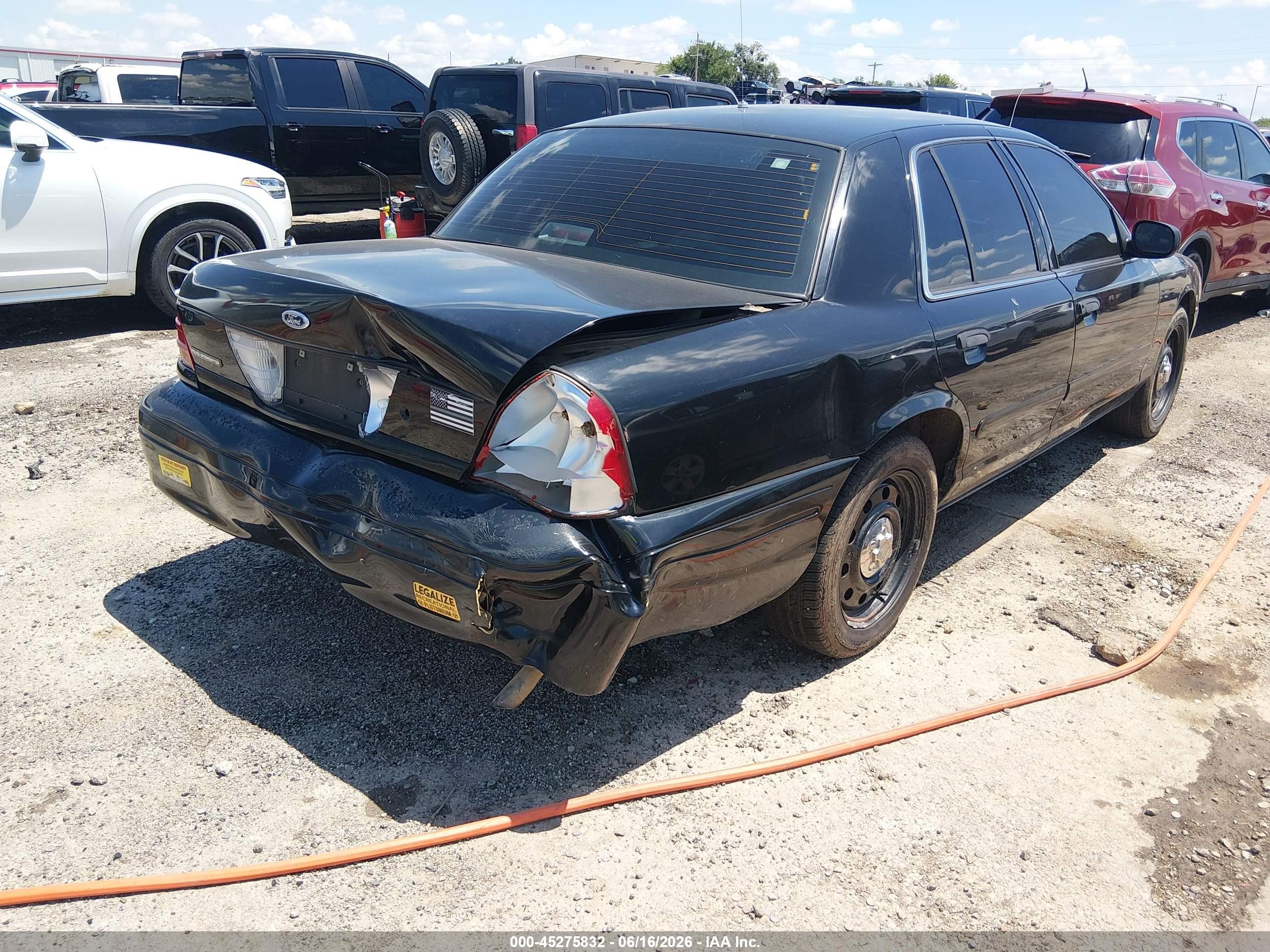 2007 Ford Crown Victoria Police/police Interceptor Черный vin: 2FAFP71W57X126745