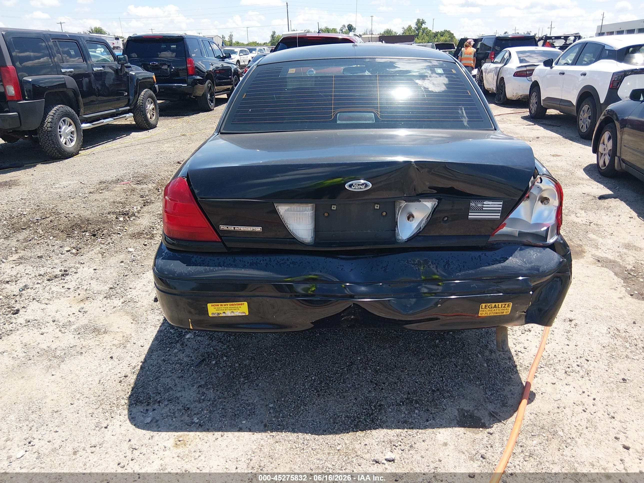 2007 Ford Crown Victoria Police/police Interceptor Черный vin: 2FAFP71W57X126745