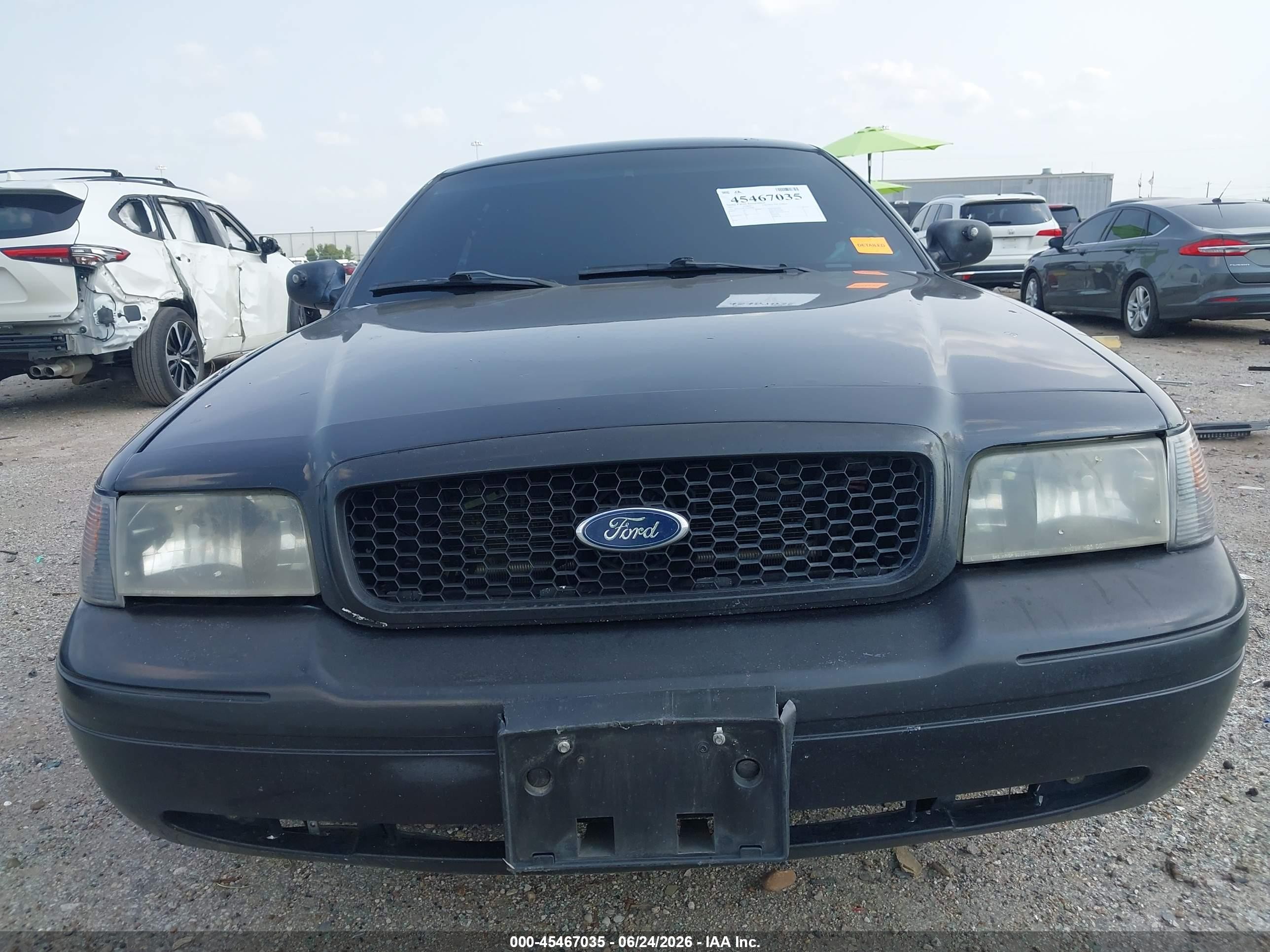 2007 Ford Crown Victoria Police/police Interceptor Black vin: 2FAFP71W57X163438