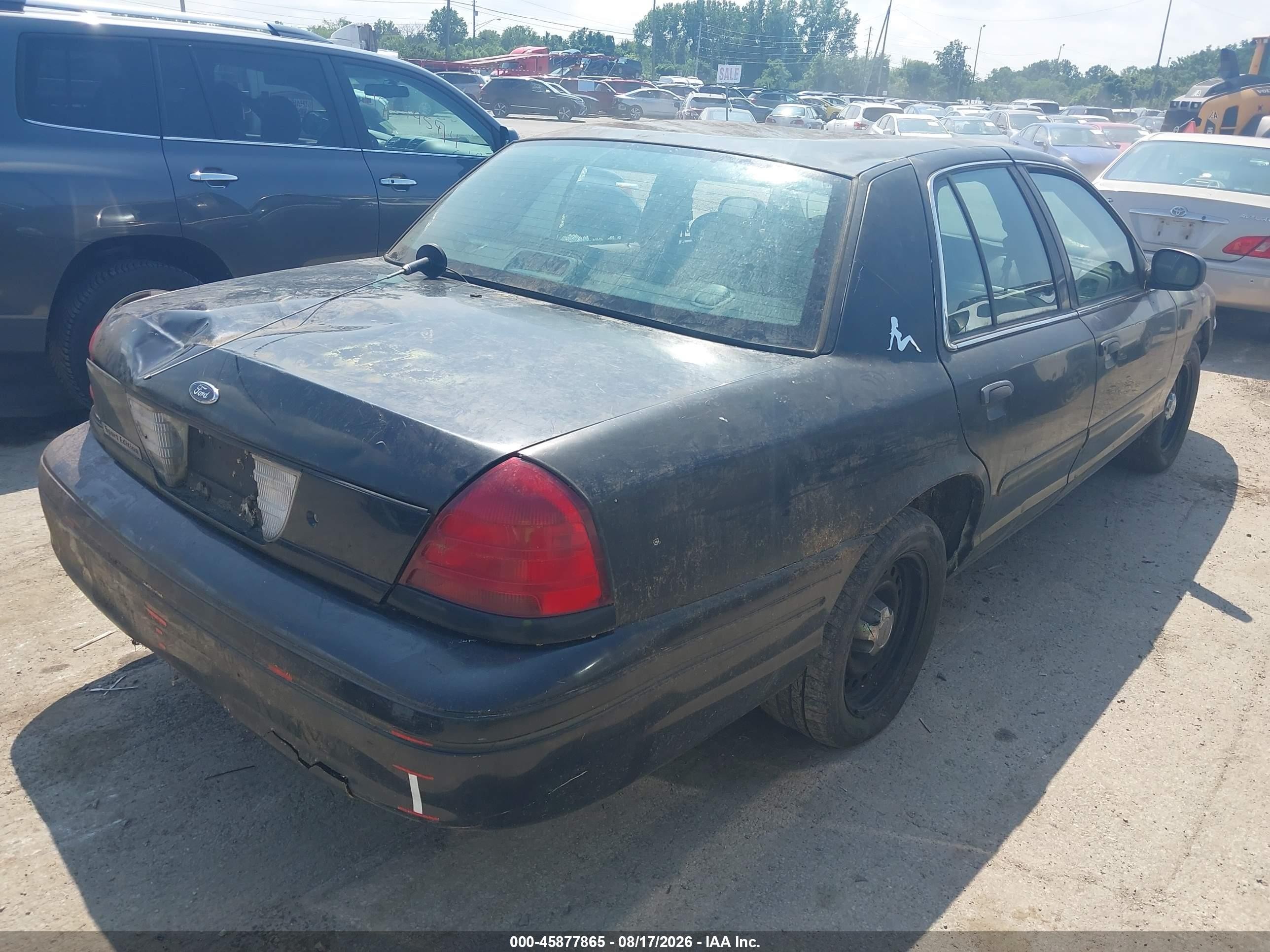 2002 Ford Police Interceptor Police/police Prep Pkg/street Appear Base/street Appear Police Prep/street Appear Wiring Prep Black vin: 2FAFP71W62X105668