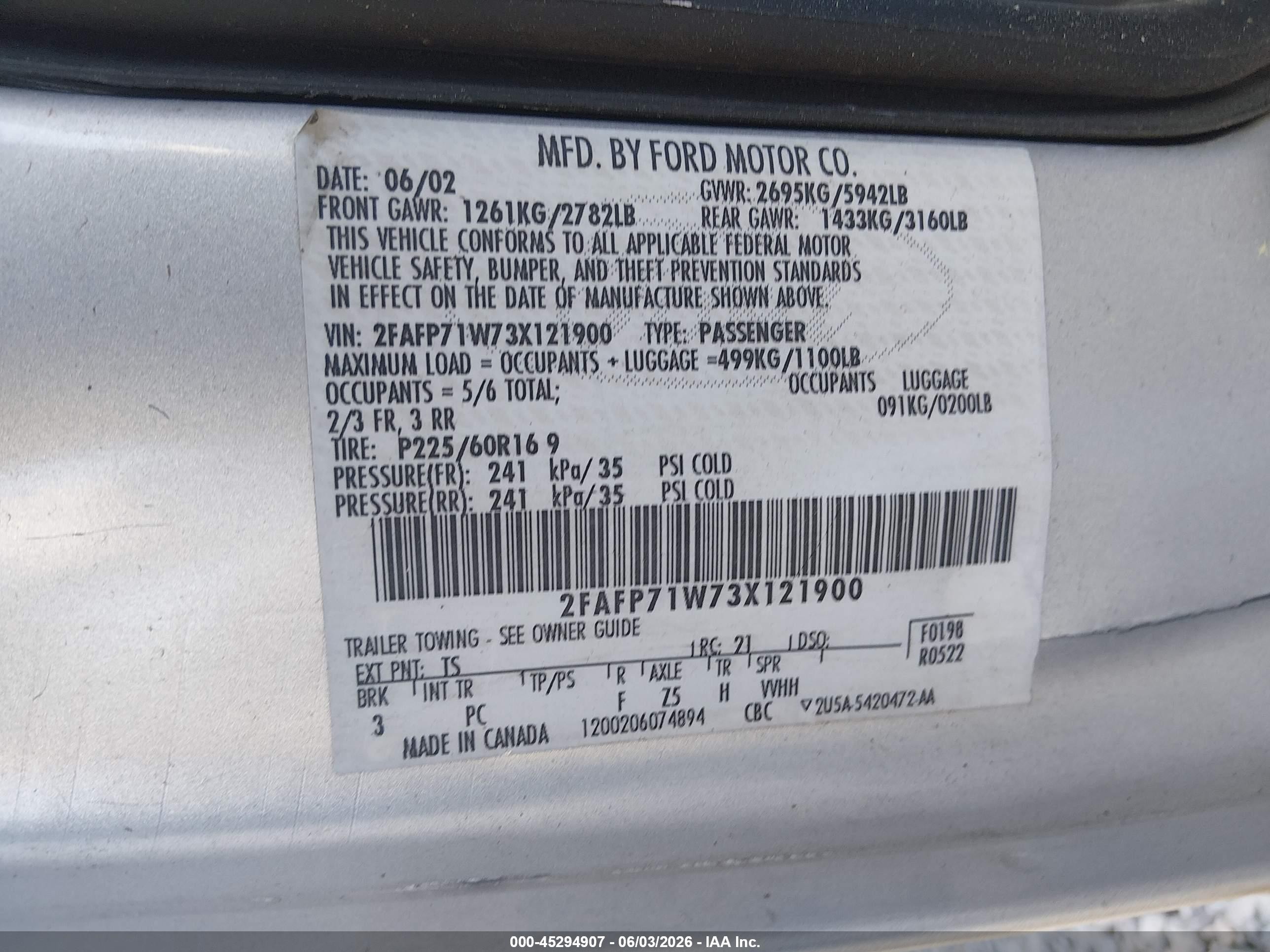 2003 Ford Crown Victoria Police Gray vin: 2FAFP71W73X121900