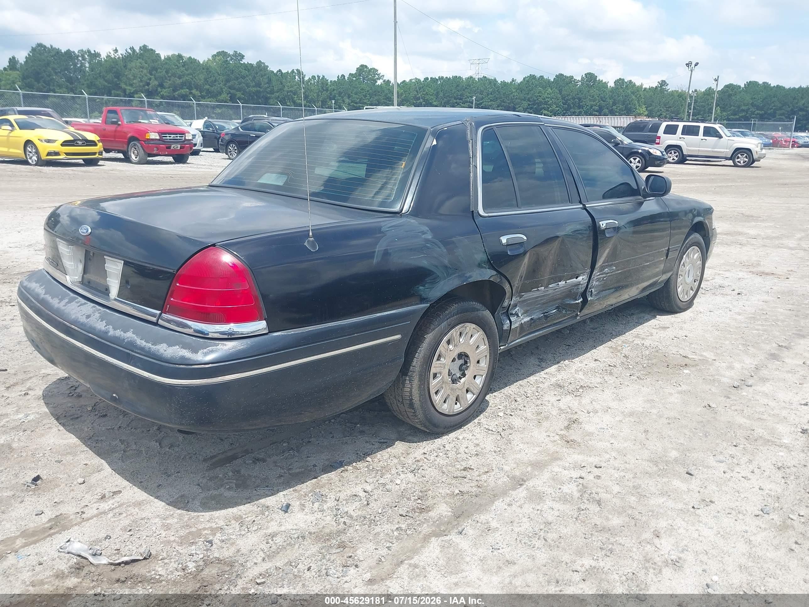 2005 Ford Crown Victoria Police Black vin: 2FAFP71W85X112366