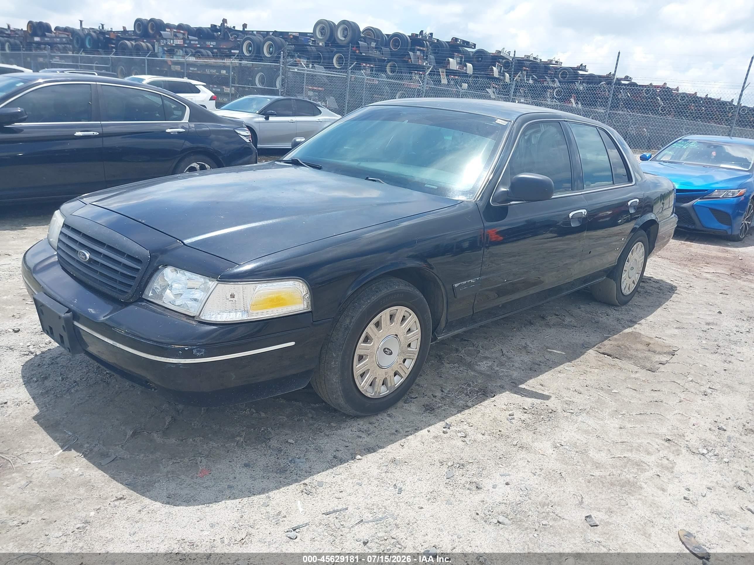 2005 Ford Crown Victoria Police Black vin: 2FAFP71W85X112366