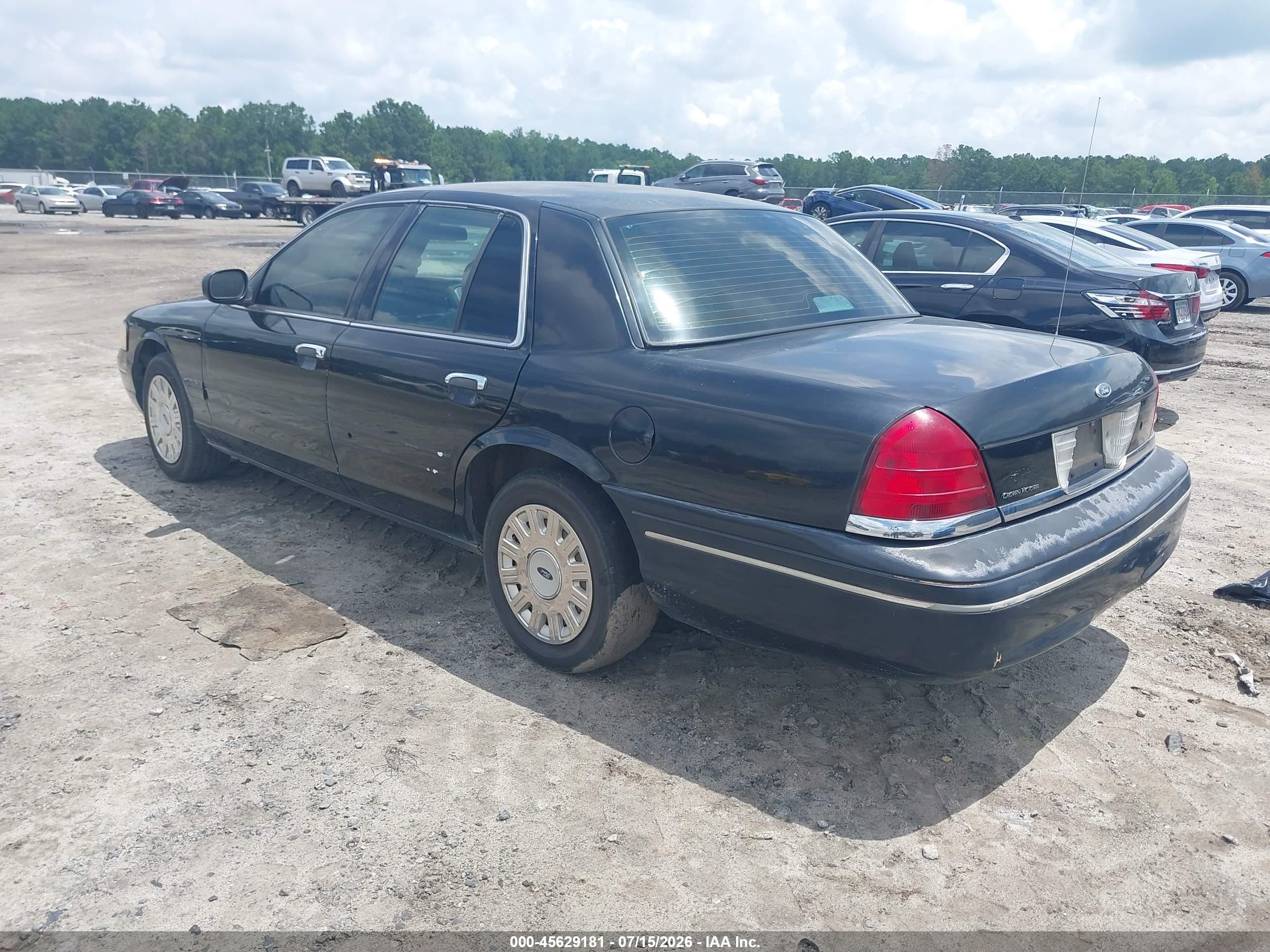 2005 Ford Crown Victoria Police Black vin: 2FAFP71W85X112366