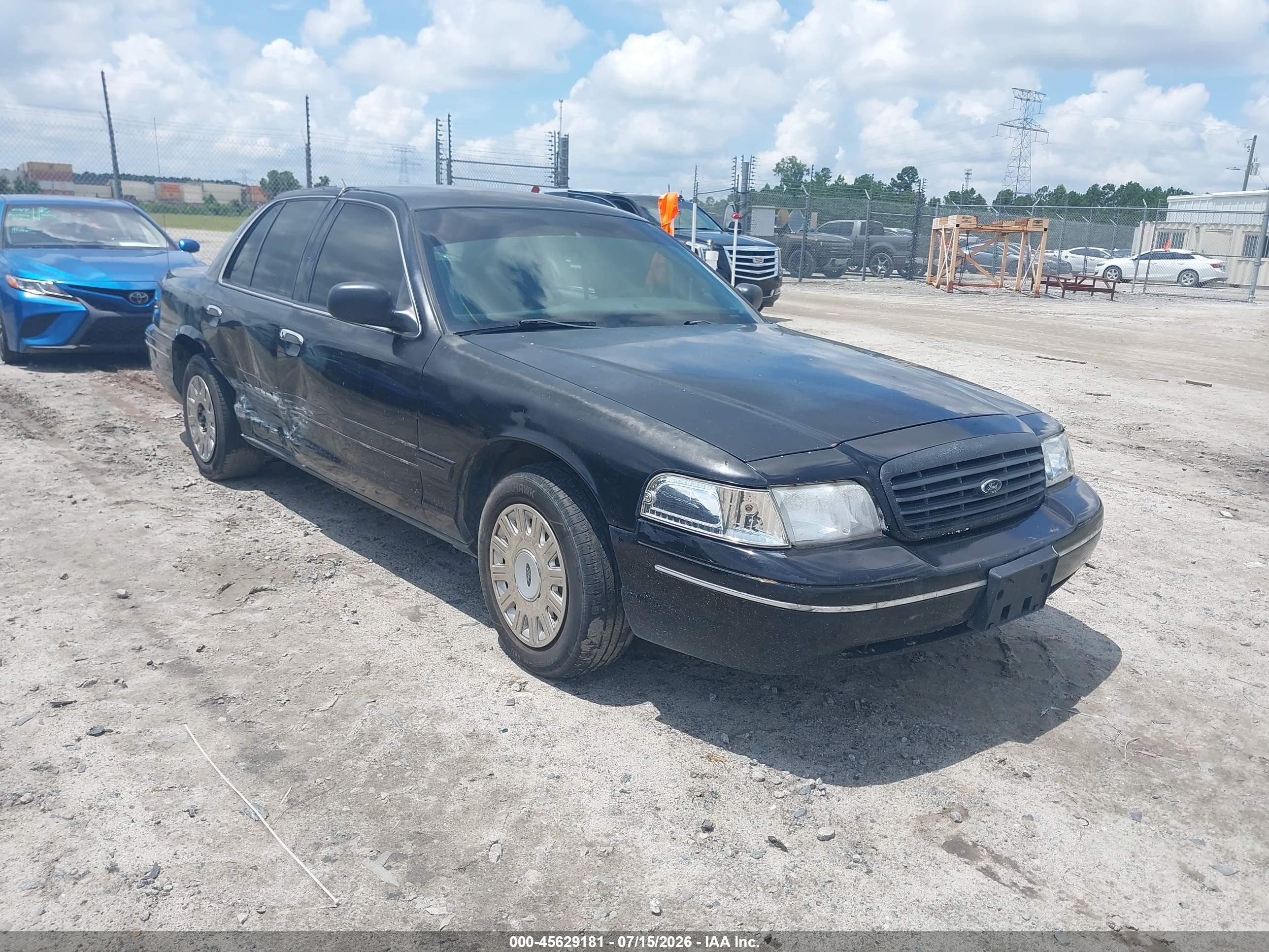 2005 Ford Crown Victoria Police Black vin: 2FAFP71W85X112366