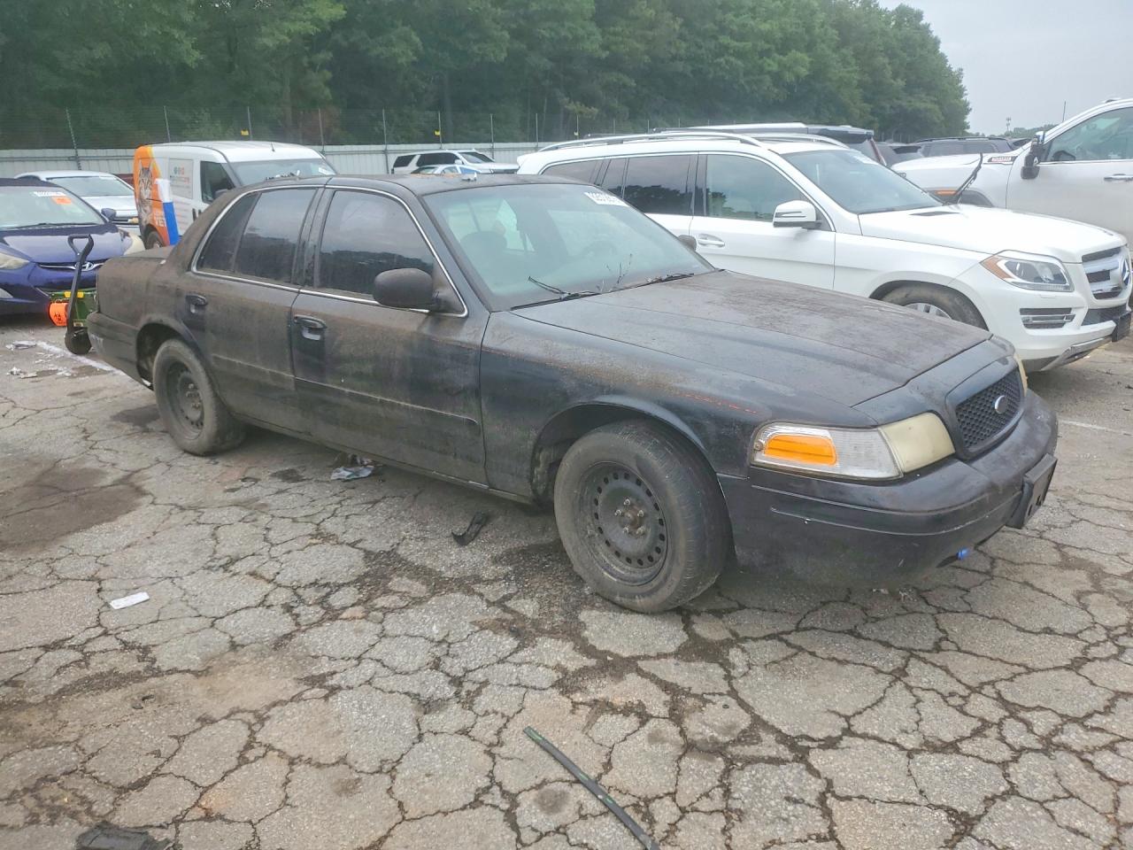2002 Ford Crown Victoria Police Interceptor Black vin: 2FAFP71W92X129446
