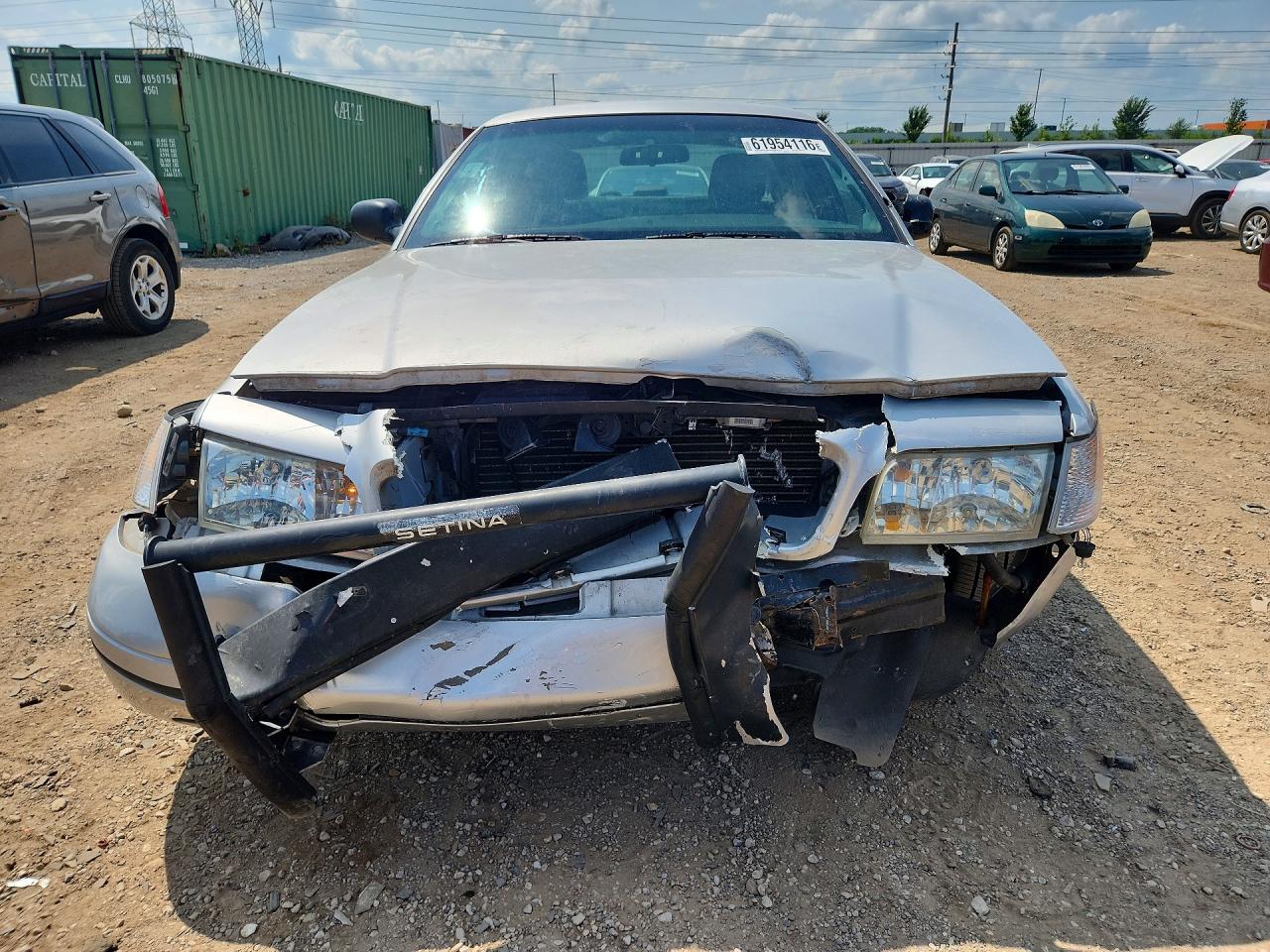 2003 Ford Crown Victoria Police Interceptor Серебряный vin: 2FAFP71W93X167518