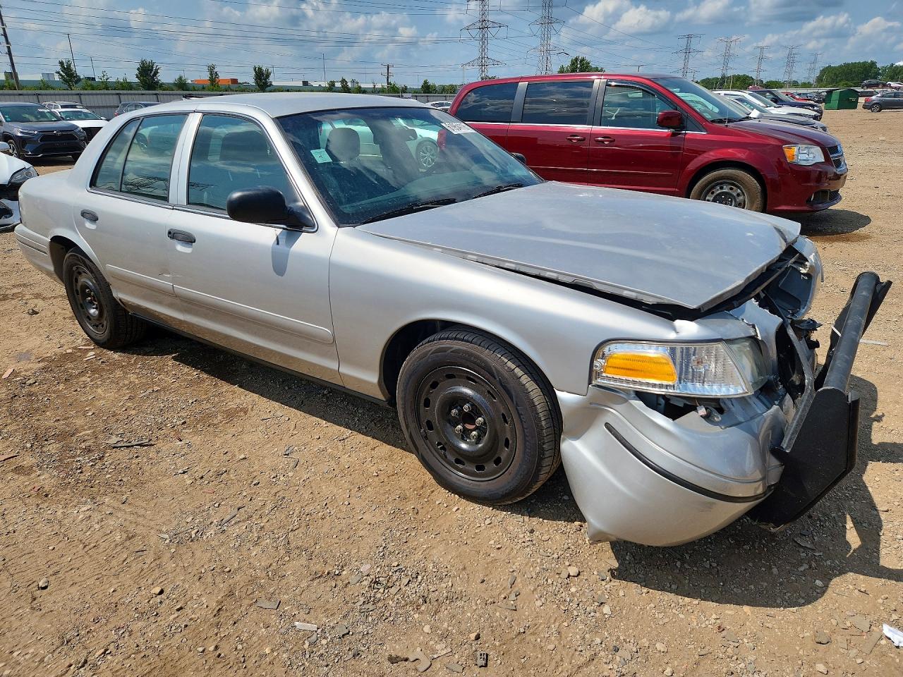 2003 Ford Crown Victoria Police Interceptor Серебряный vin: 2FAFP71W93X167518