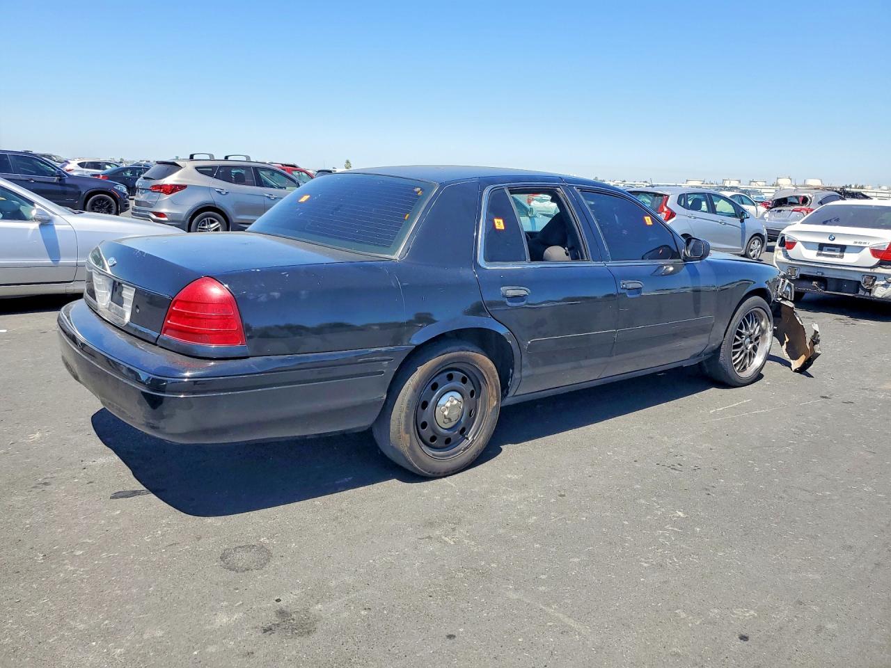 2007 Ford Crown Victoria Police Interceptor Black vin: 2FAFP71W97X153236