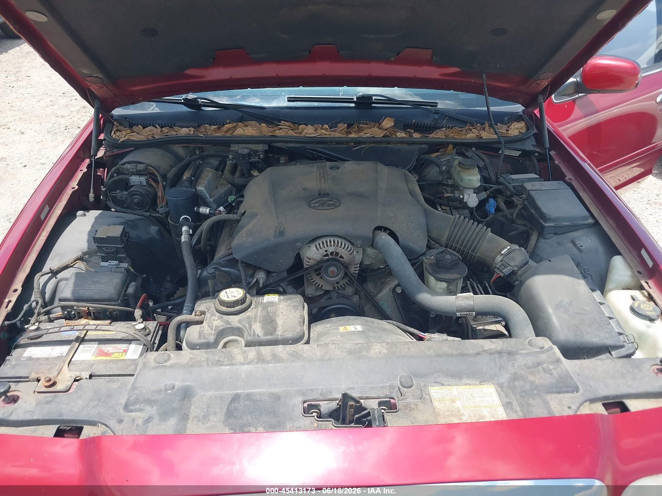 2002 Ford Crown Victoria Standard Red vin: 2FAFP73W02X111513