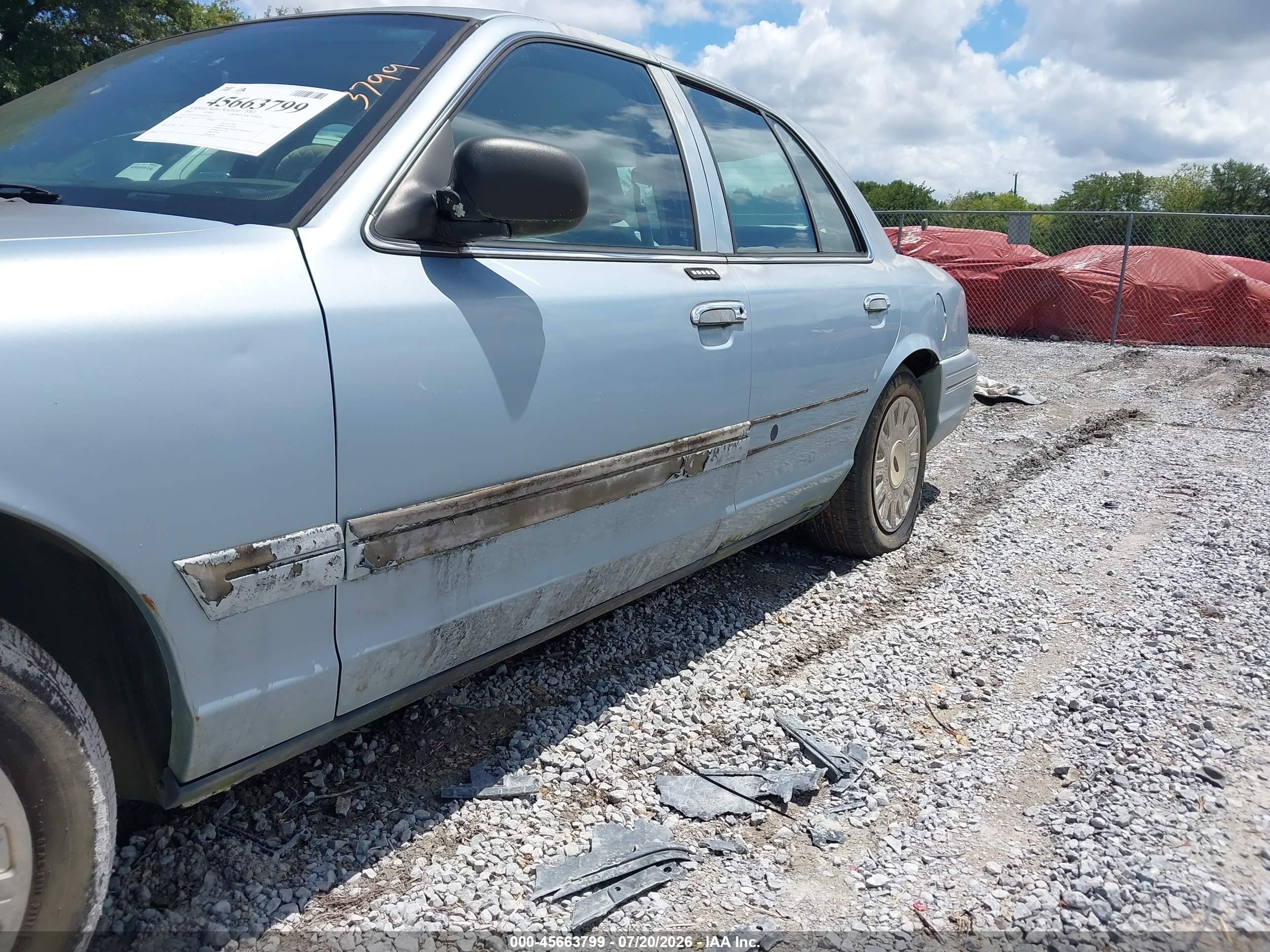 2003 Ford Crown Victoria Standard Light Blue vin: 2FAFP73WX3X182607