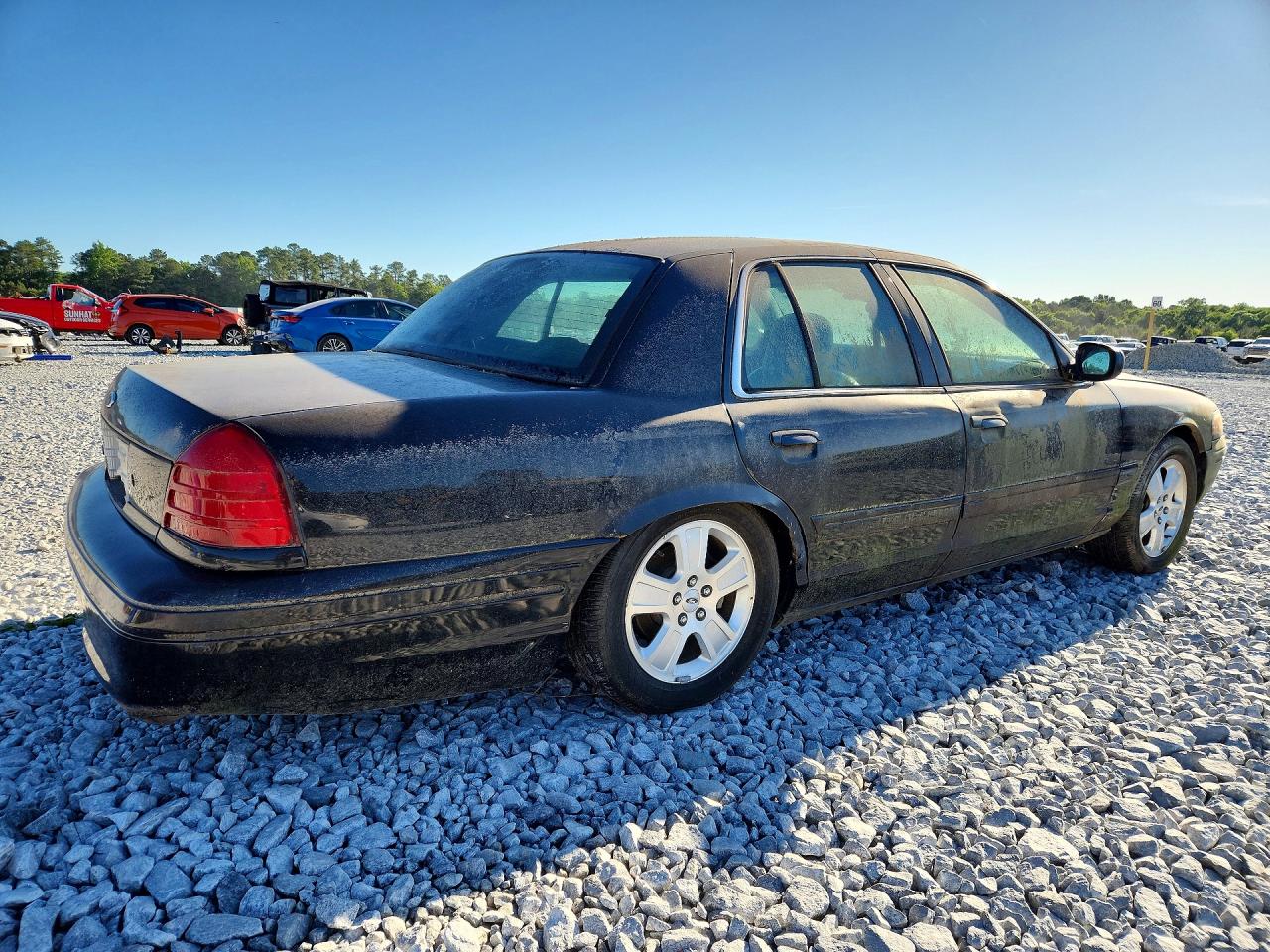 2007 Ford Crown Victoria Black vin: 2FAFP74V76X105266