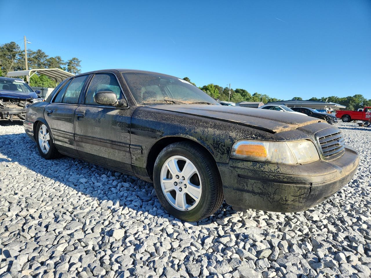 2007 Ford Crown Victoria Black vin: 2FAFP74V76X105266